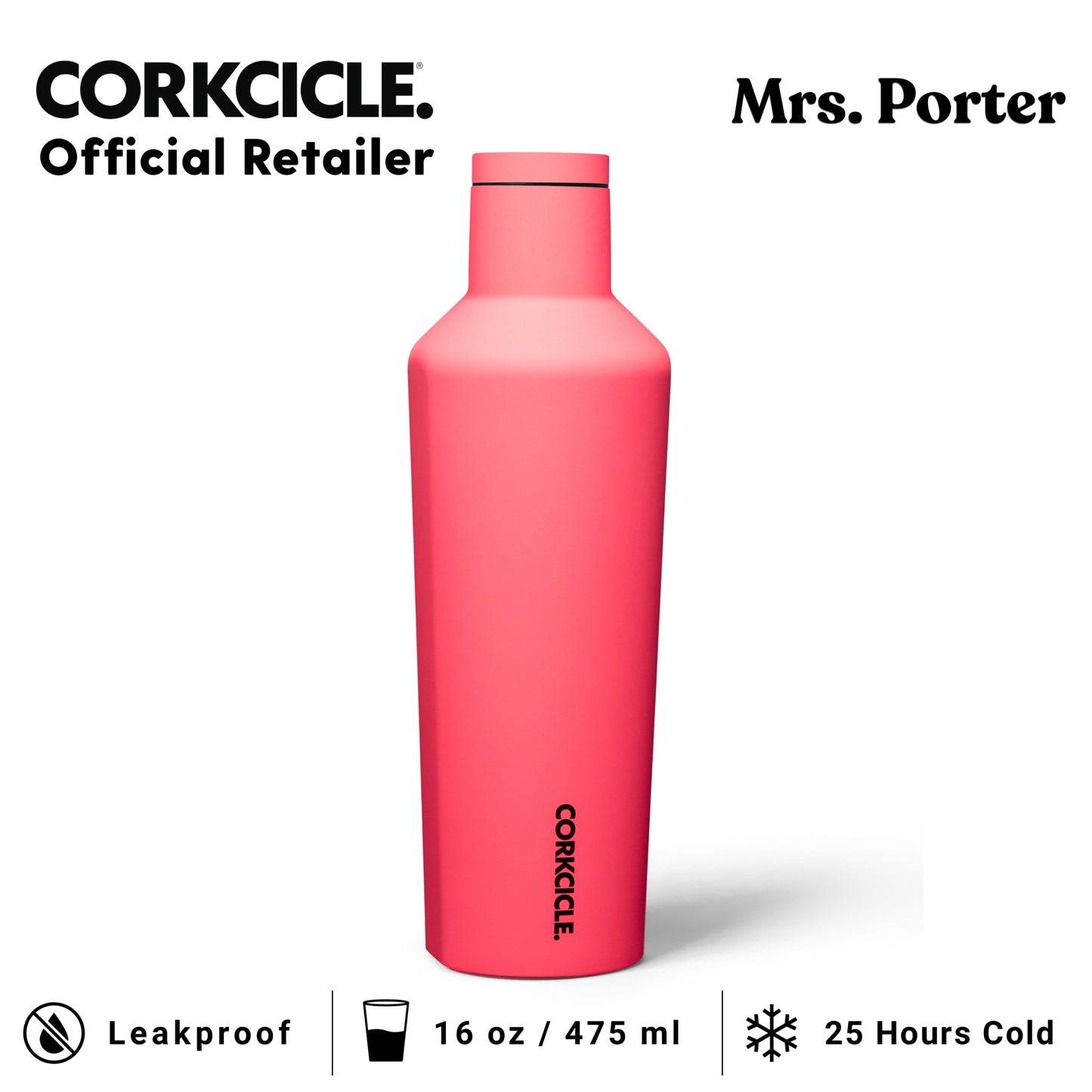 CORKCICLE Canteen 16oz Stainless Water Bottles - Mrs. Porter
