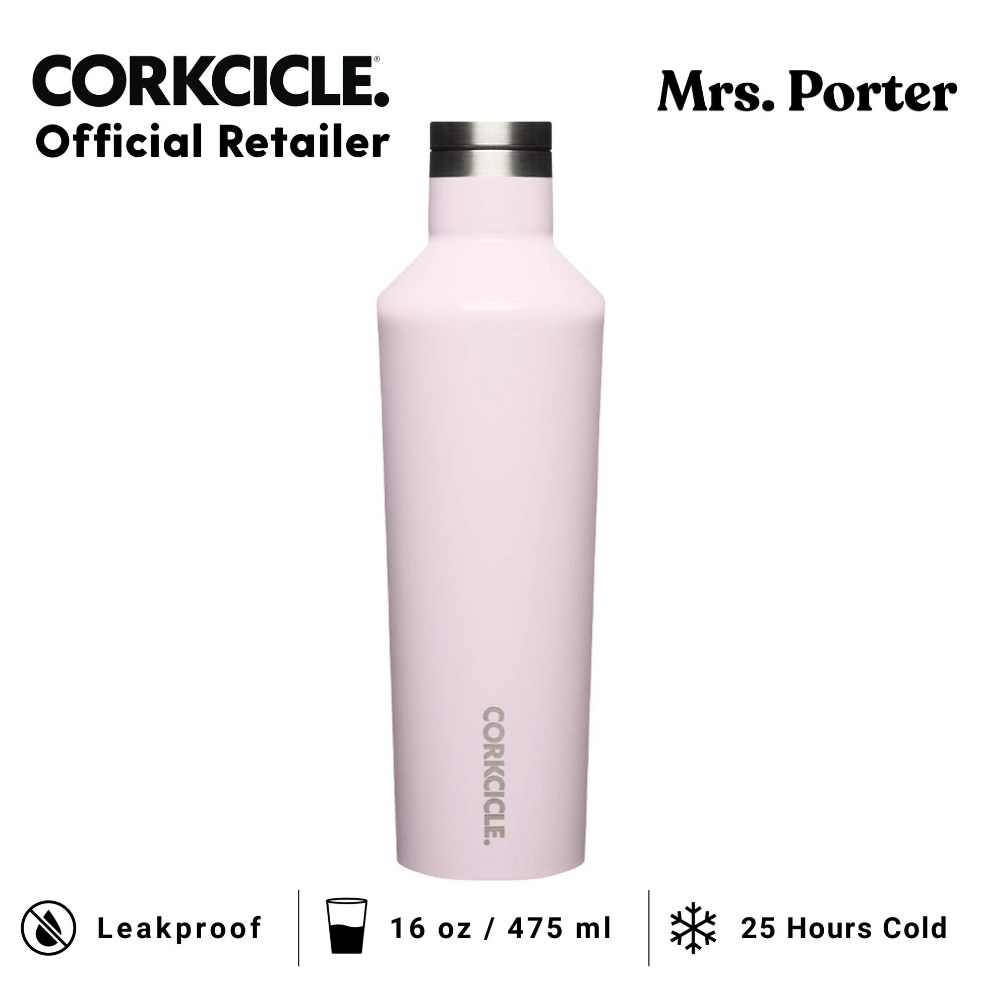 CORKCICLE Canteen 16oz Stainless Water Bottles - Mrs. Porter