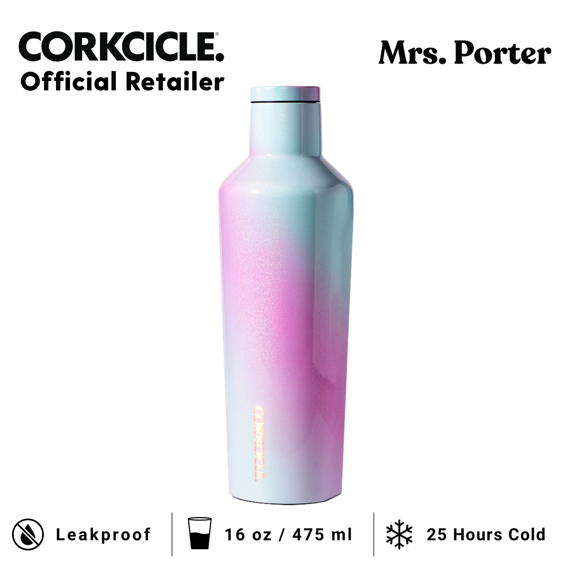 CORKCICLE Canteen 16oz Stainless Water Bottles - Mrs. Porter