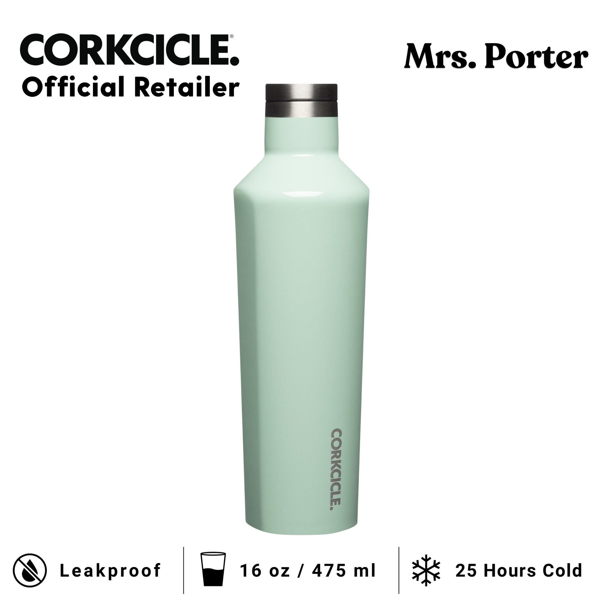 CORKCICLE Canteen 16oz Stainless Water Bottles - Mrs. Porter
