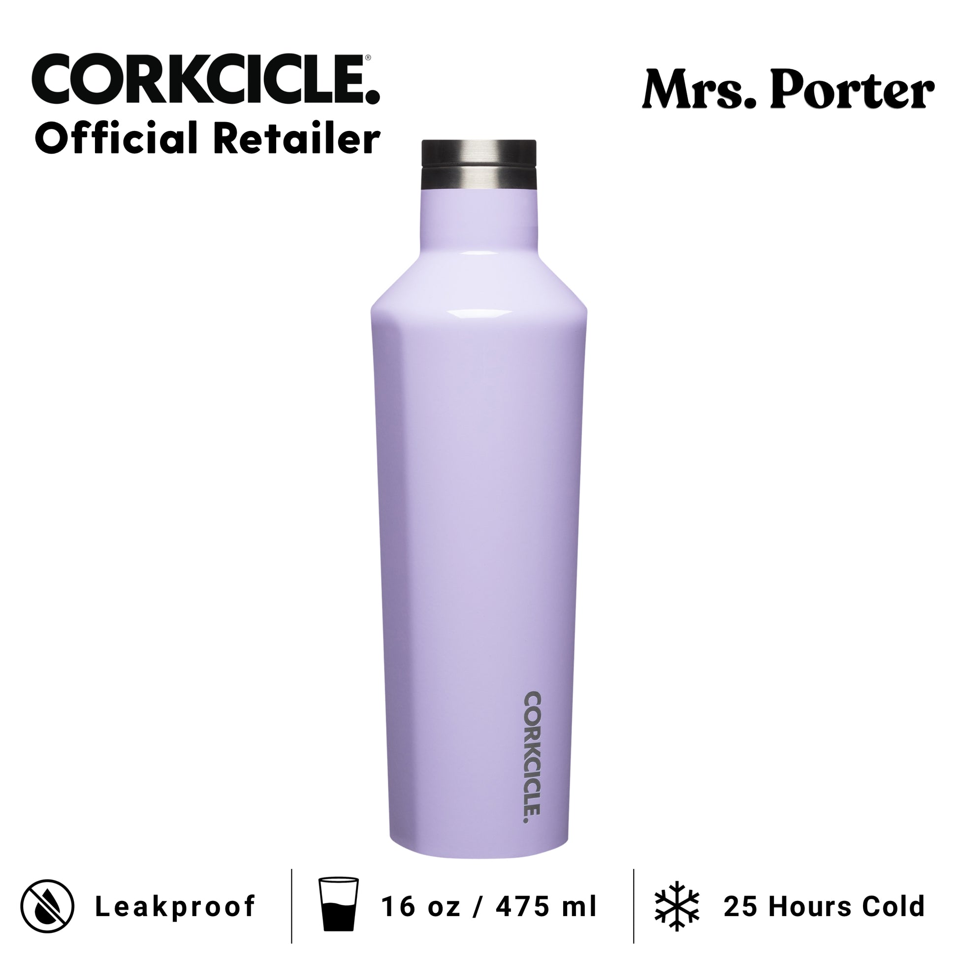 CORKCICLE Canteen 16oz Stainless Water Bottles - Mrs. Porter