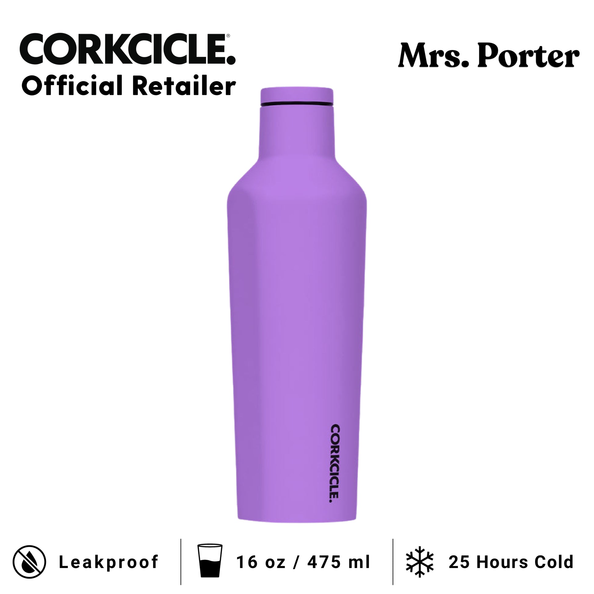 CORKCICLE Canteen 16oz Stainless Water Bottles - Mrs. Porter