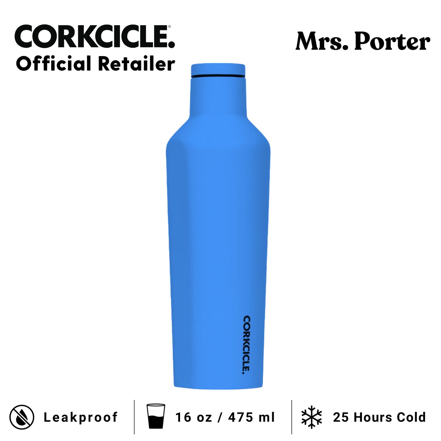CORKCICLE Canteen 16oz Stainless Water Bottles - Mrs. Porter