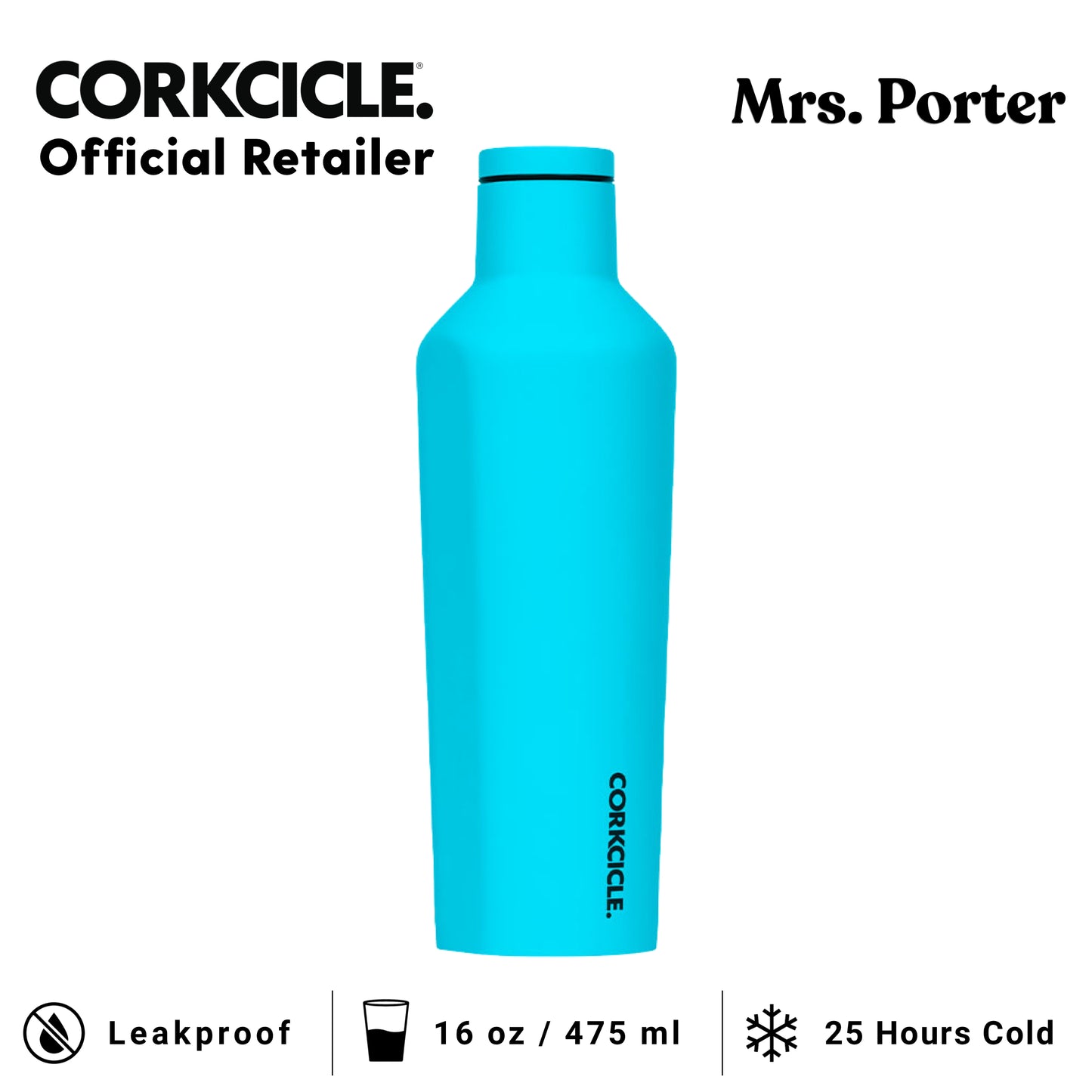 CORKCICLE Canteen 16oz Stainless Water Bottles - Mrs. Porter
