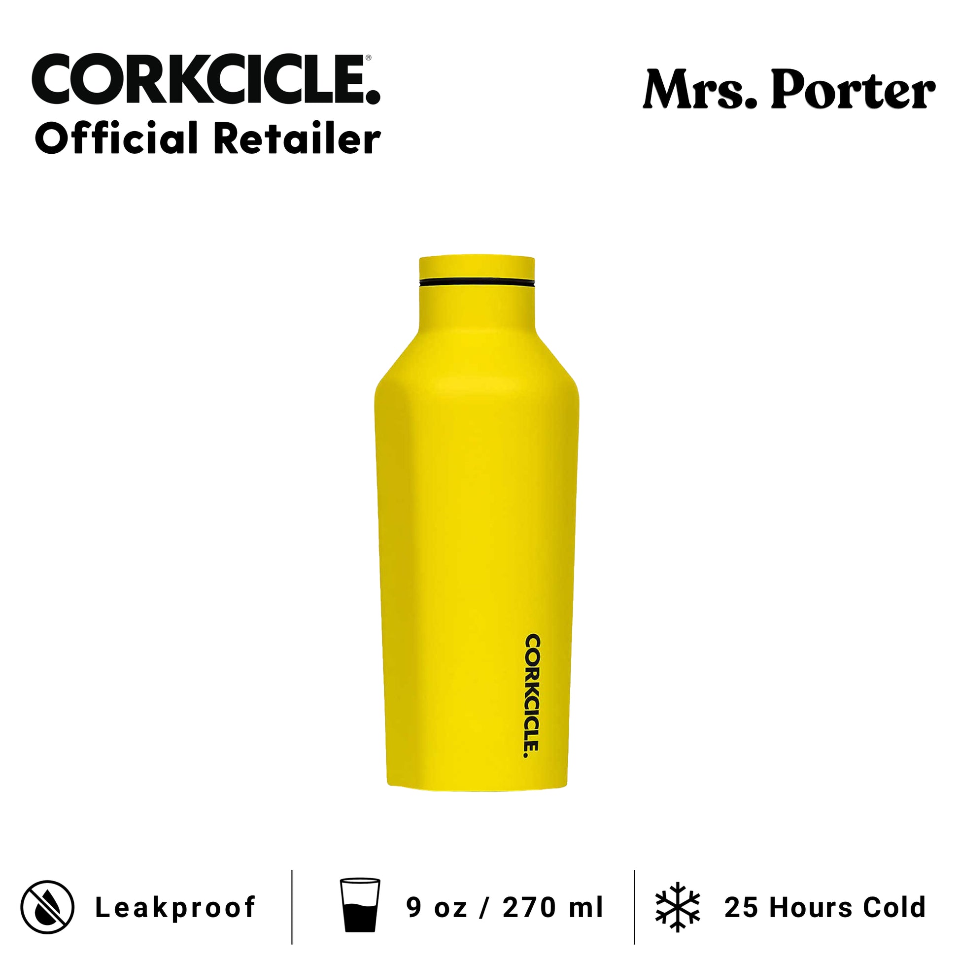 CORKCICLE Canteen 9oz Stainless Water Bottles - Mrs. Porter