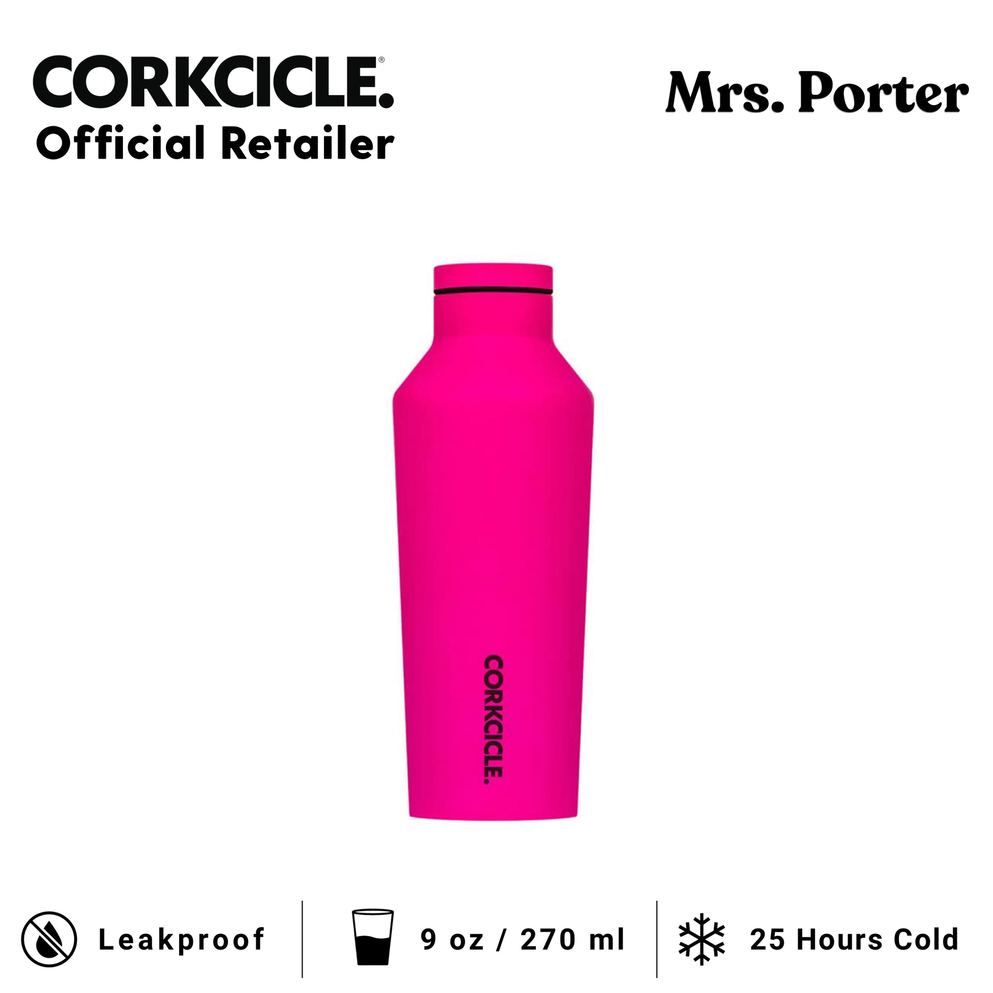 CORKCICLE Canteen 9oz Stainless Water Bottles - Mrs. Porter