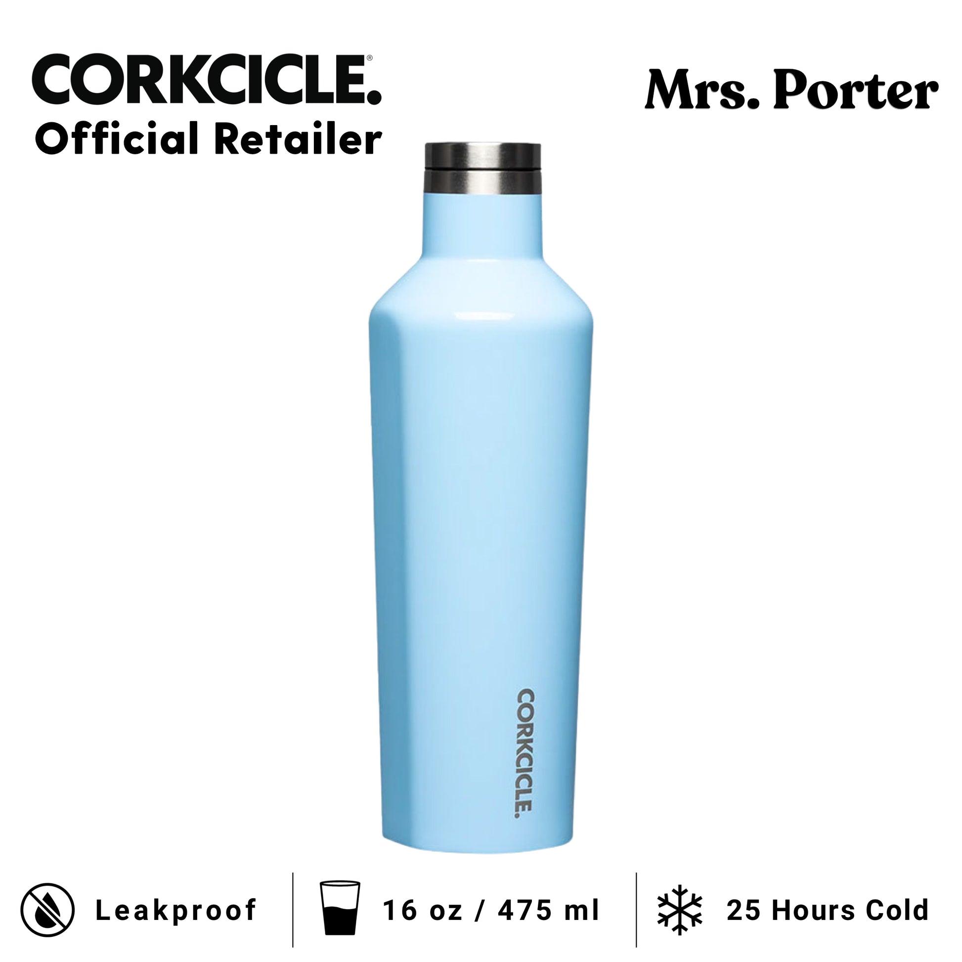 CORKCICLE Canteen 16oz Stainless Water Bottles - Mrs. Porter