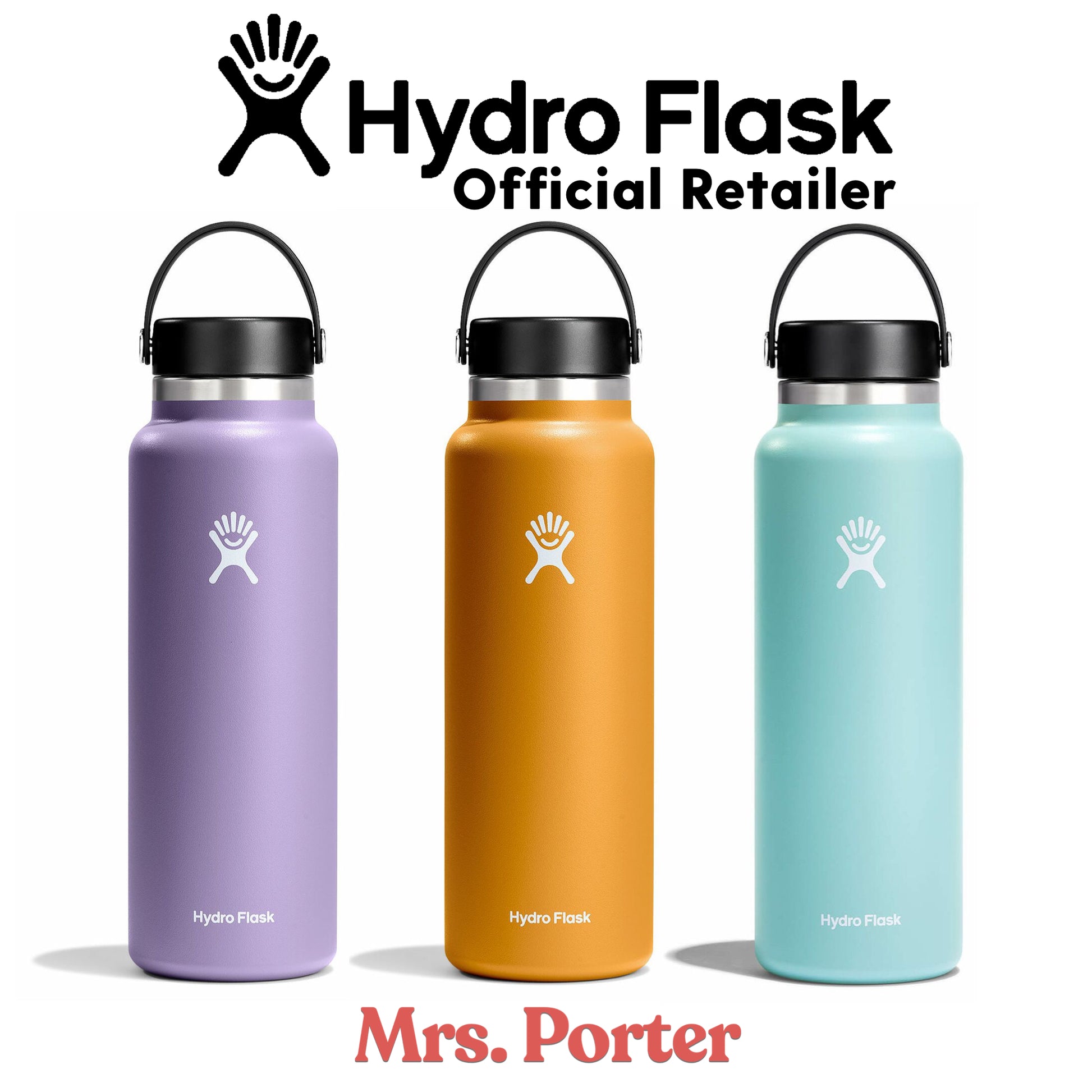 Hydro Flask Tumbler 40oz (1180ml) Wide Mouth with Flex Cap - Mrs. Porter