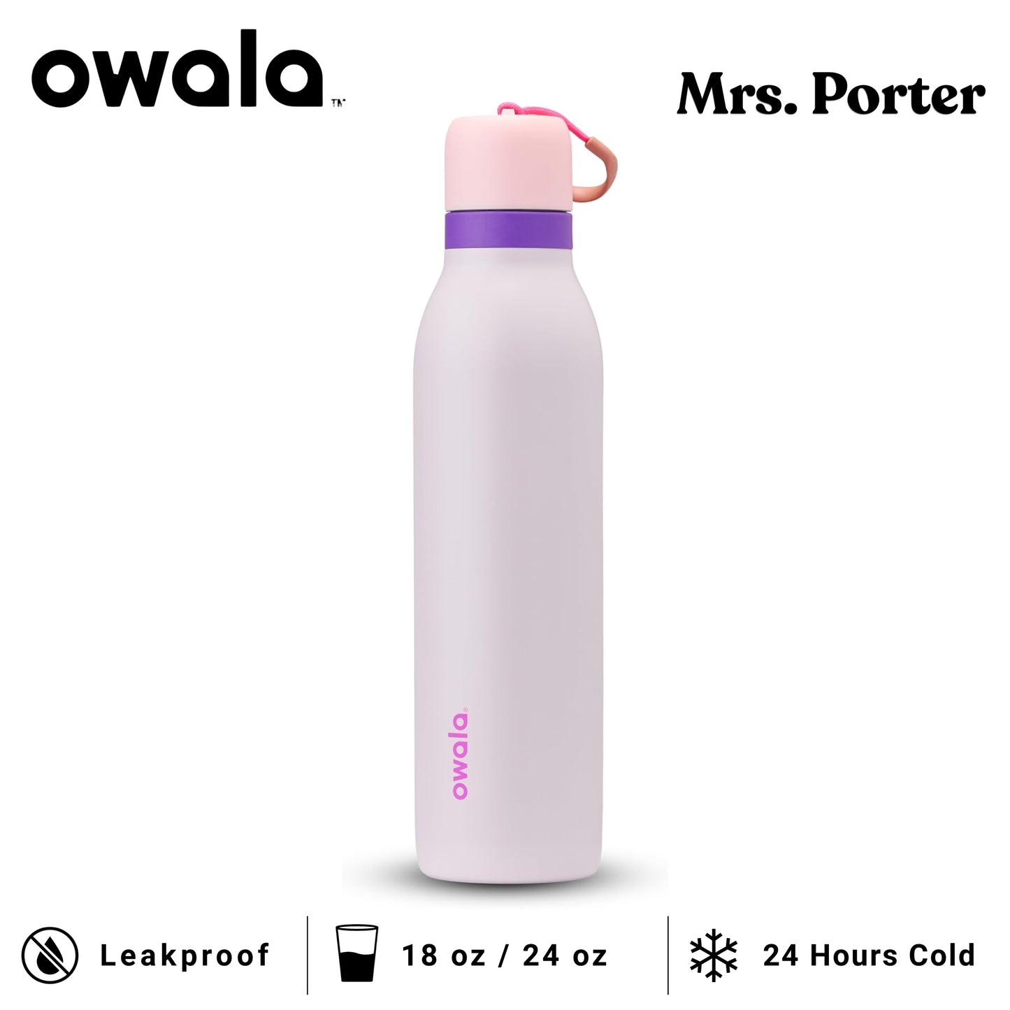 Owala FreeSip Twist Insulated Stainless Steel Water Bottle - Mrs. Porter