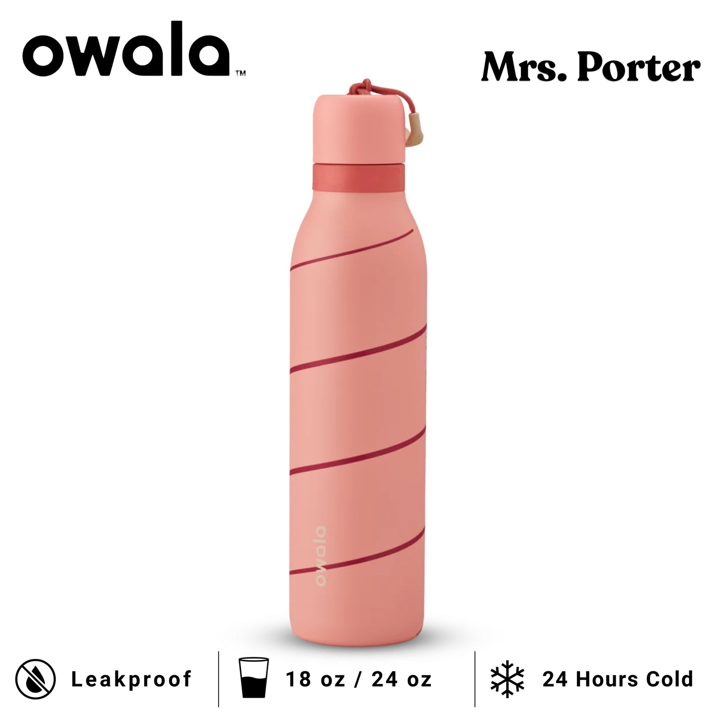 Owala FreeSip Twist Insulated Stainless Steel Water Bottle - Mrs. Porter