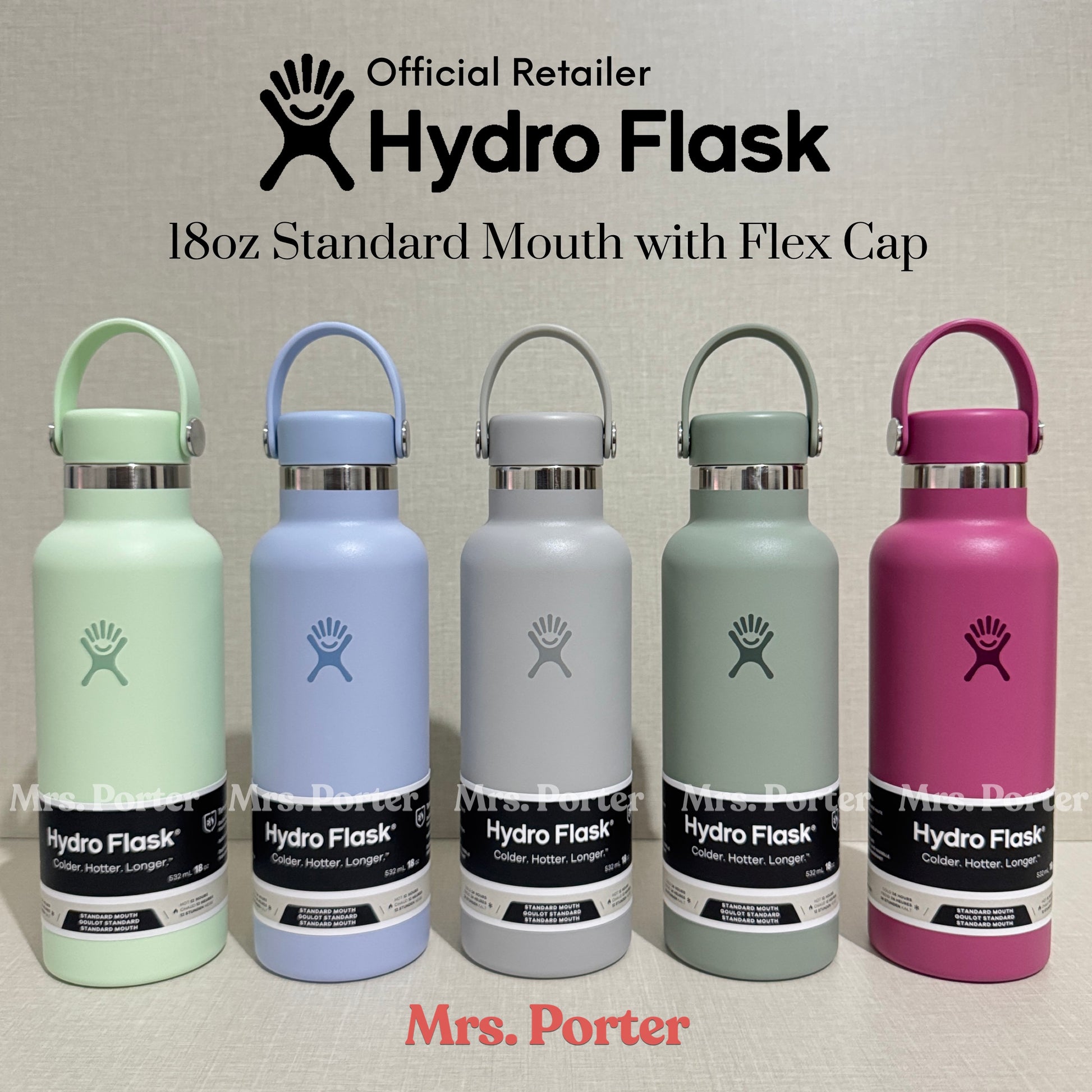 Hydro Flask Tumbler 18oz (532mL) Standard Mouth with Flex Cap - Mrs. Porter