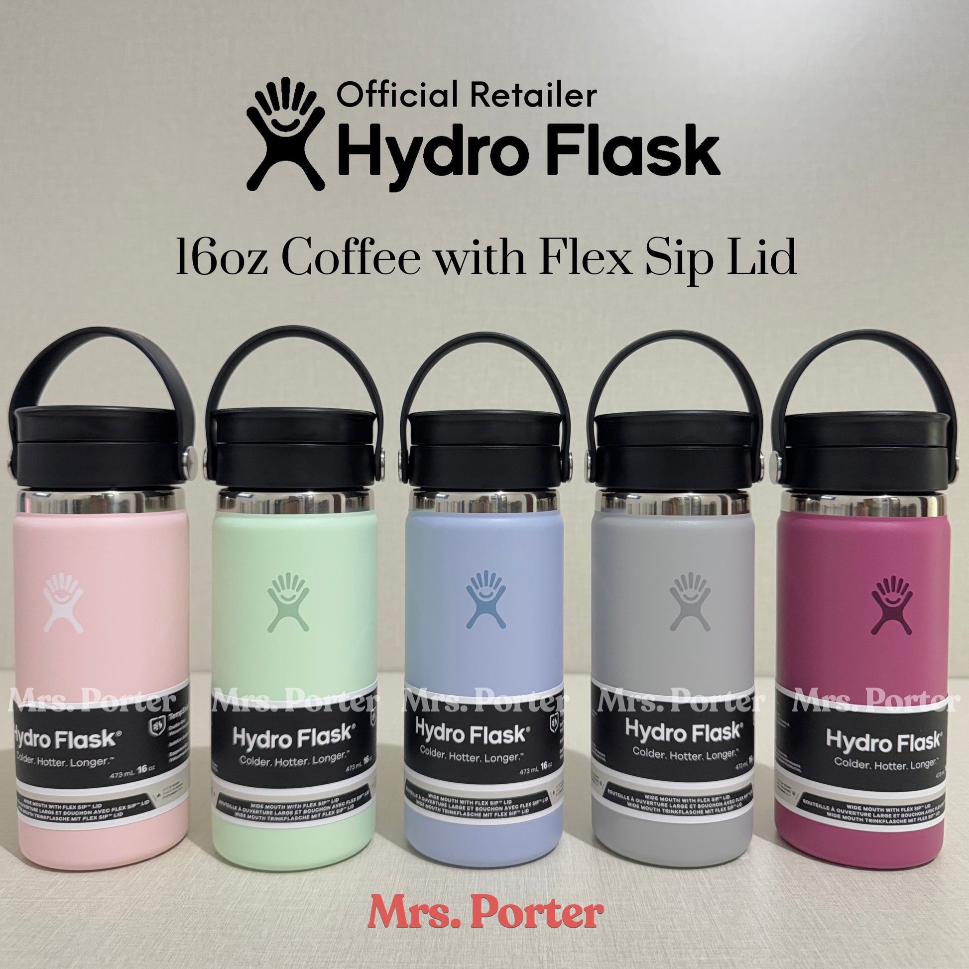 Hydro Flask Tumbler 16oz (473ml) Coffee with Flex Sip Lid - Mrs. Porter