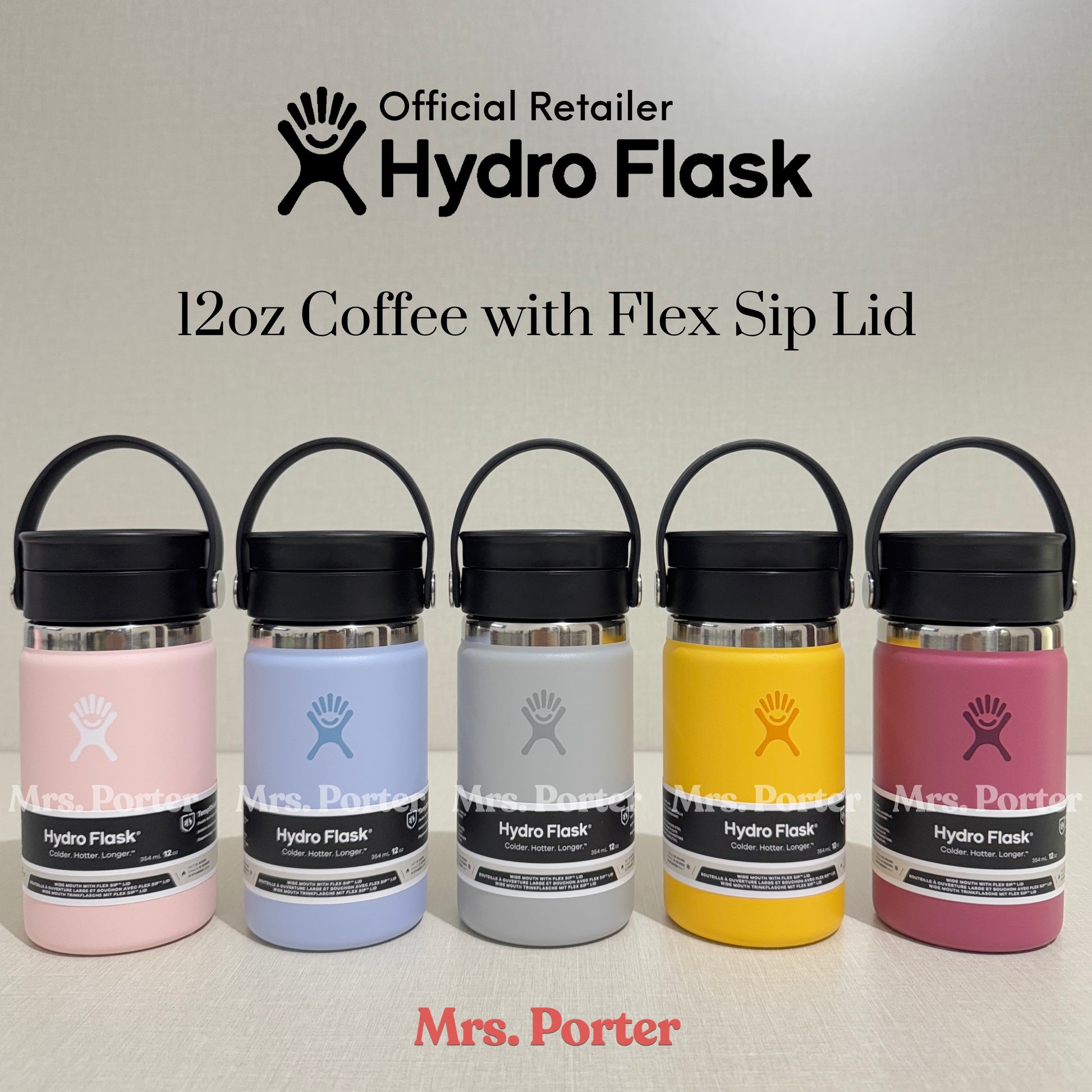 Hydro Flask Tumbler 12oz (354ml) Coffee with Flex Sip Lid - Mrs. Porter