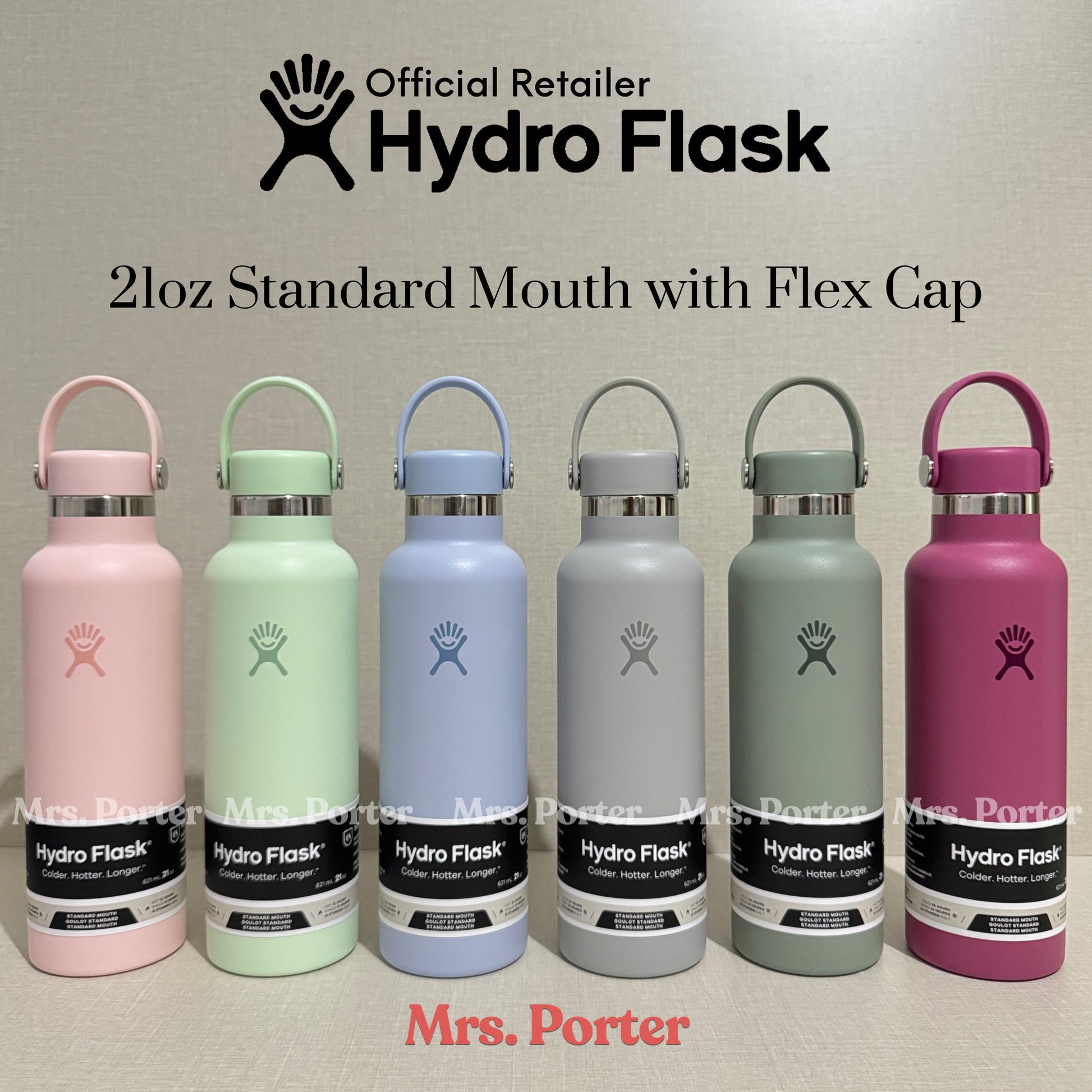 Hydro Flask Tumbler 21oz (621ml) Standard Mouth with Flex Cap - Mrs. Porter