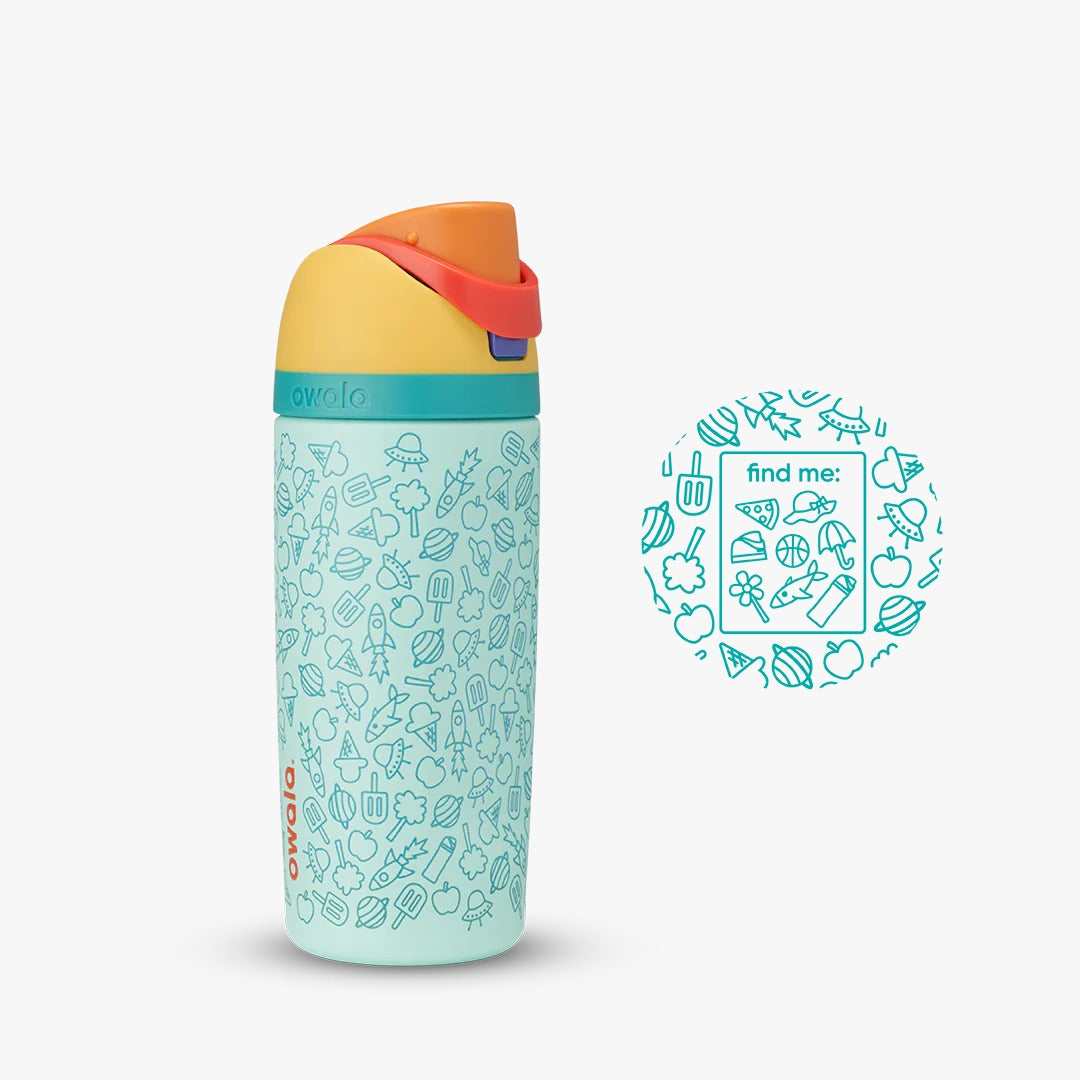 Owala Kids FreeSip 16oz (475ml) Insulated Stainless-Steel Water Bottle - Mrs. Porter