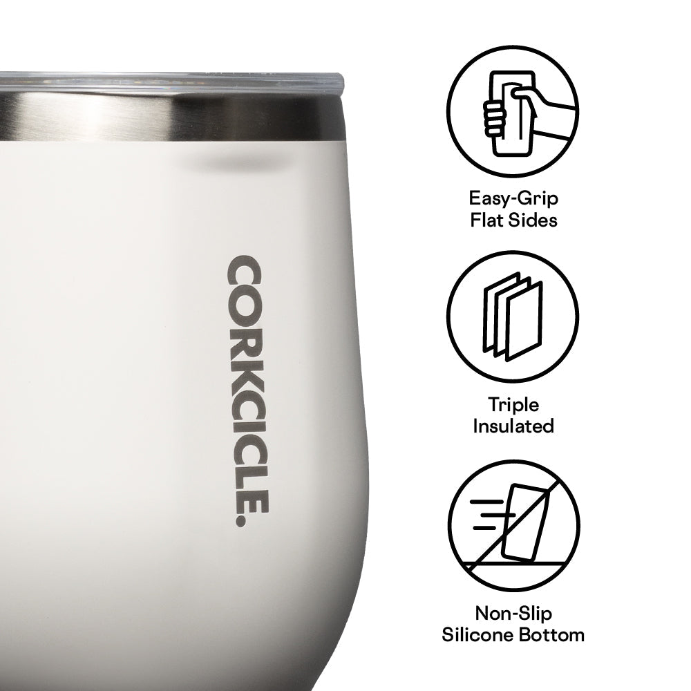 CORKCICLE Stemless 12oz Stainless Steel Drink Tumbler