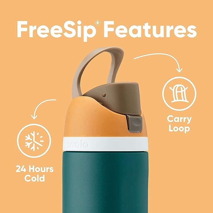 Owala FreeSip 32-Ounce (945ml) Insulated Stainless-Steel Water Bottle - Mrs. Porter