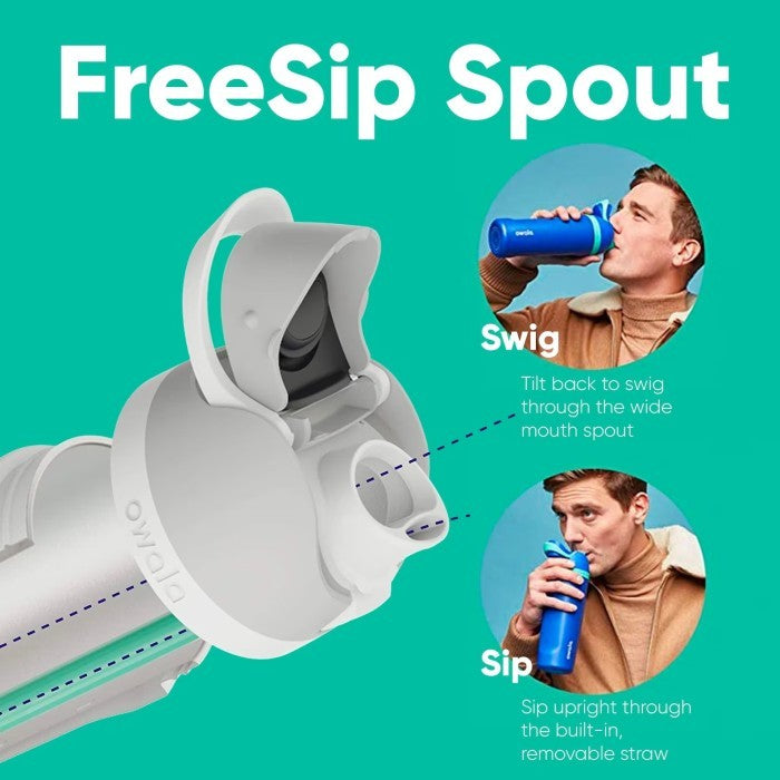 Owala FreeSip 32-Ounce (945ml) Insulated Stainless-Steel Water Bottle - Mrs. Porter