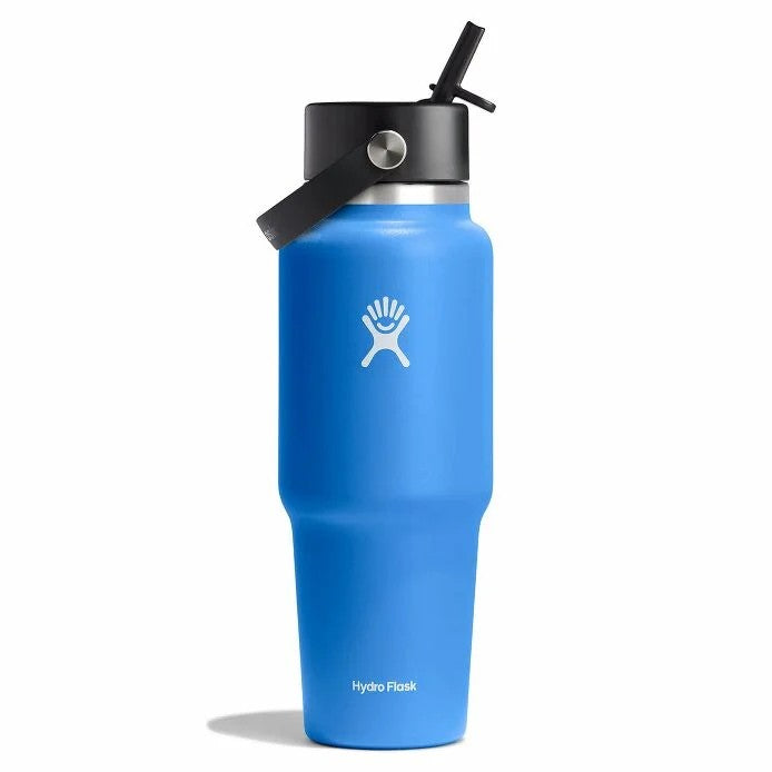 Hydro Flask 32oz (946ml) Wide Mouth Travel Bottle with Flex Straw Cap - Mrs. Porter