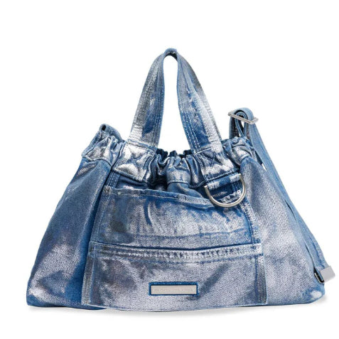 Beyond The Vines BTV Denim Dumpling Bag - Mrs. Porter