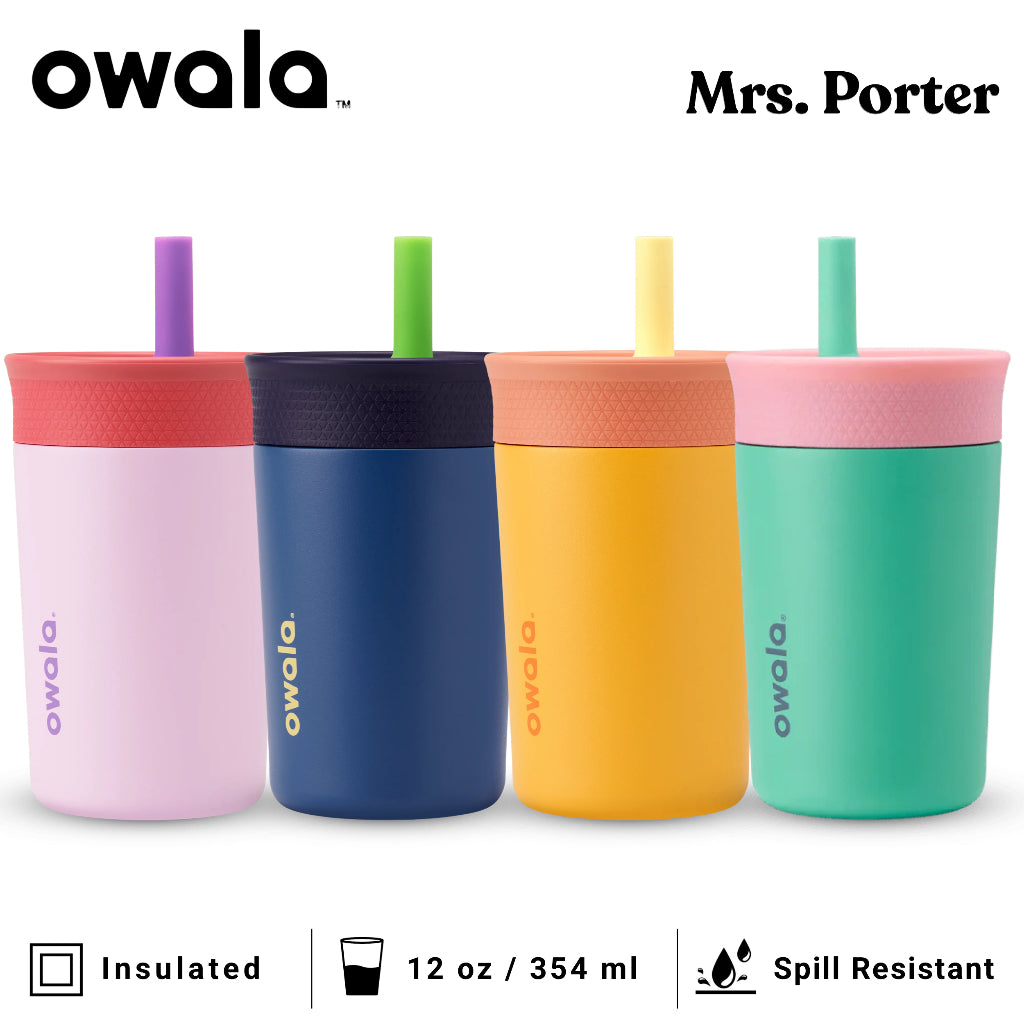 Owala Kids 12oz (354ml) Insulated Stainless Steel Tumbler - Mrs. Porter