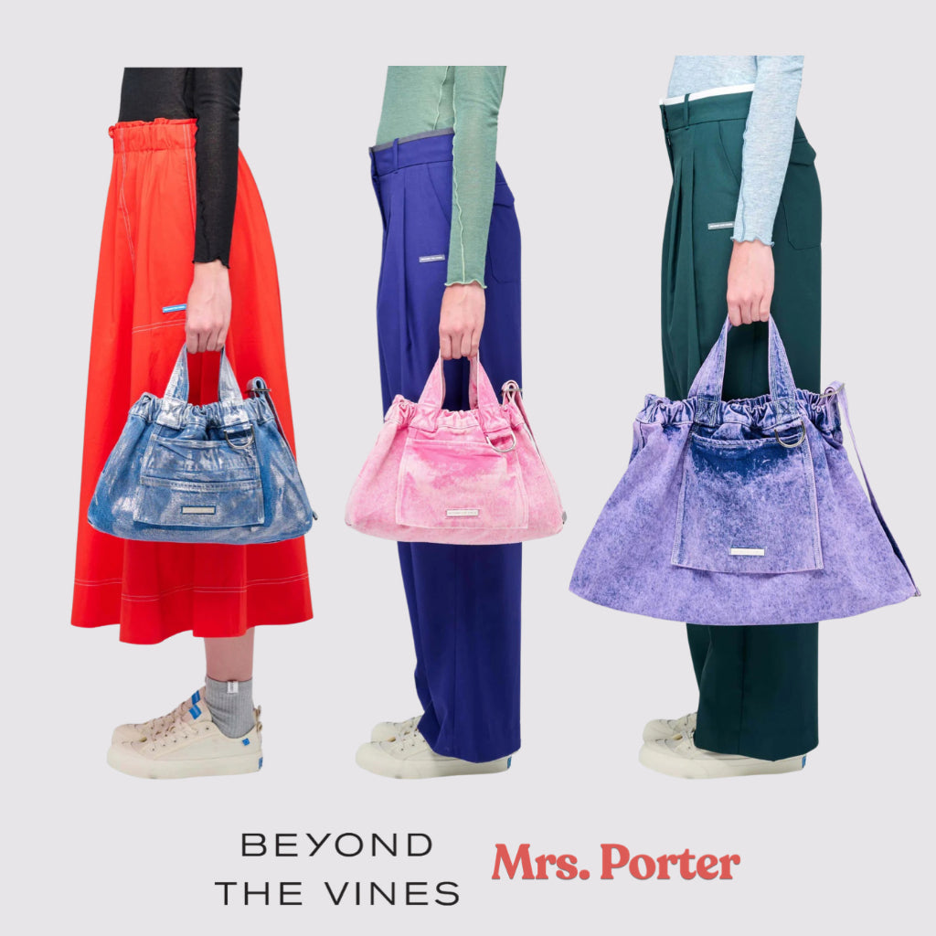 Beyond The Vines BTV Denim Dumpling Bag - Mrs. Porter