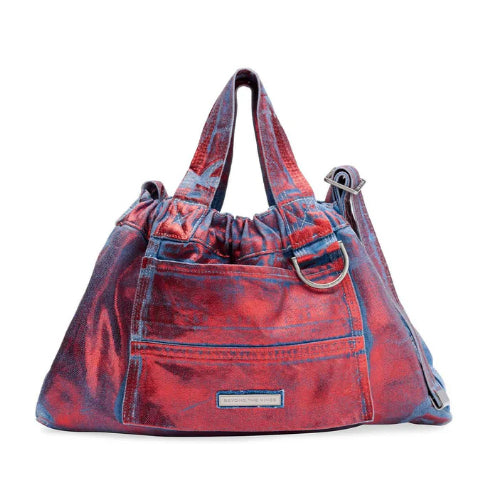 Beyond The Vines BTV Denim Dumpling Bag - Mrs. Porter