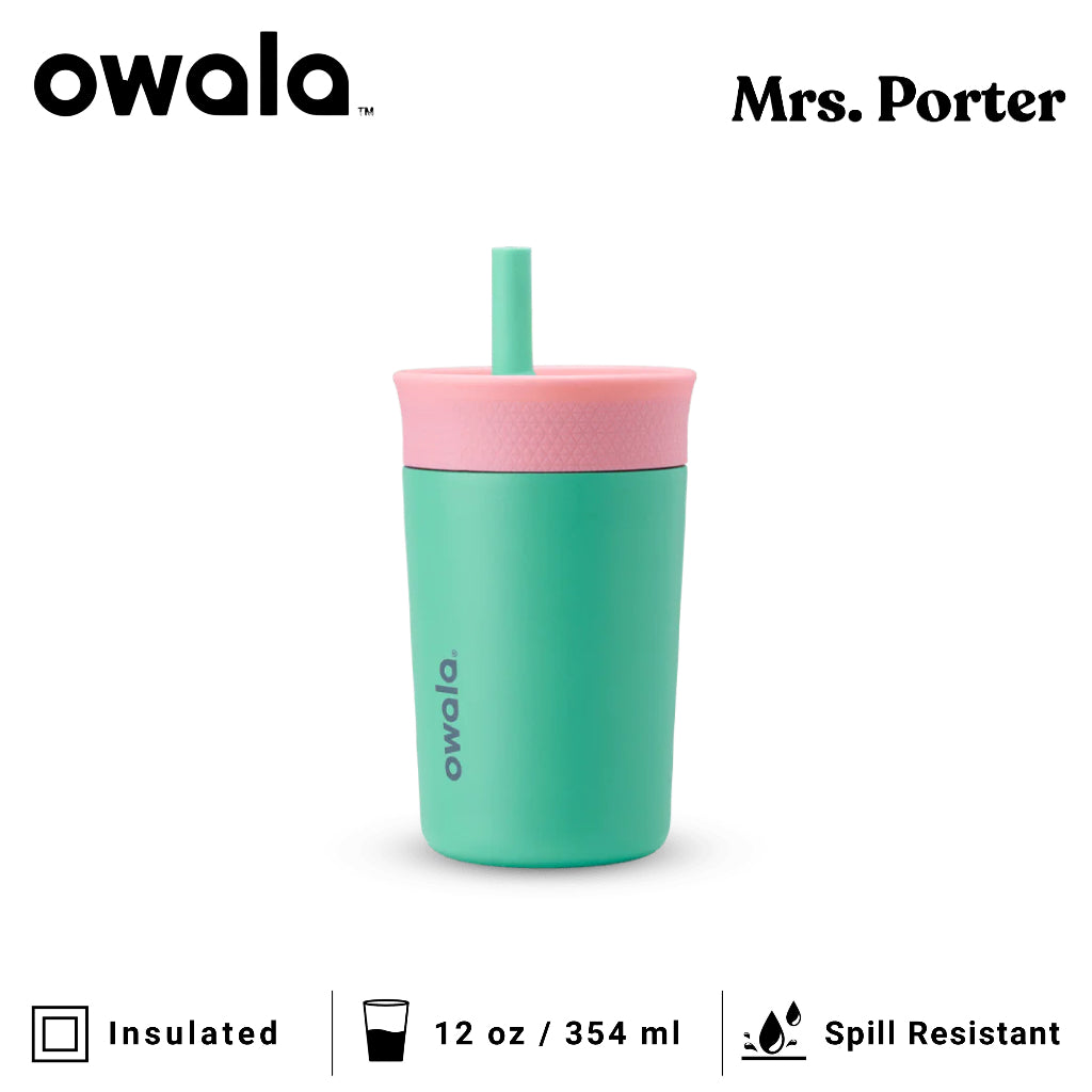 Owala Kids 12oz (354ml) Insulated Stainless Steel Tumbler - Mrs. Porter