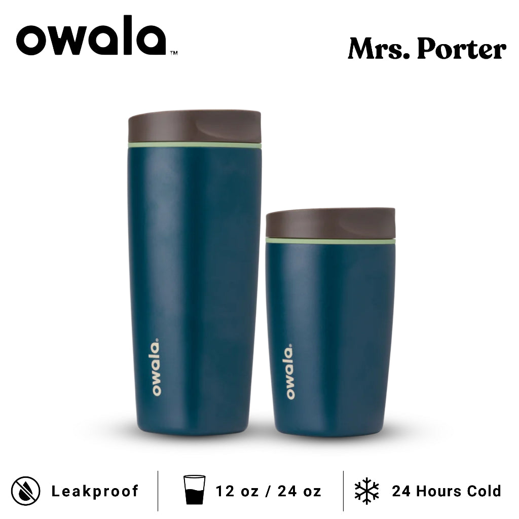 Owala SmoothSip Slider 12oz 20oz Insulated Stainless Steel Tumbler - Mrs. Porter