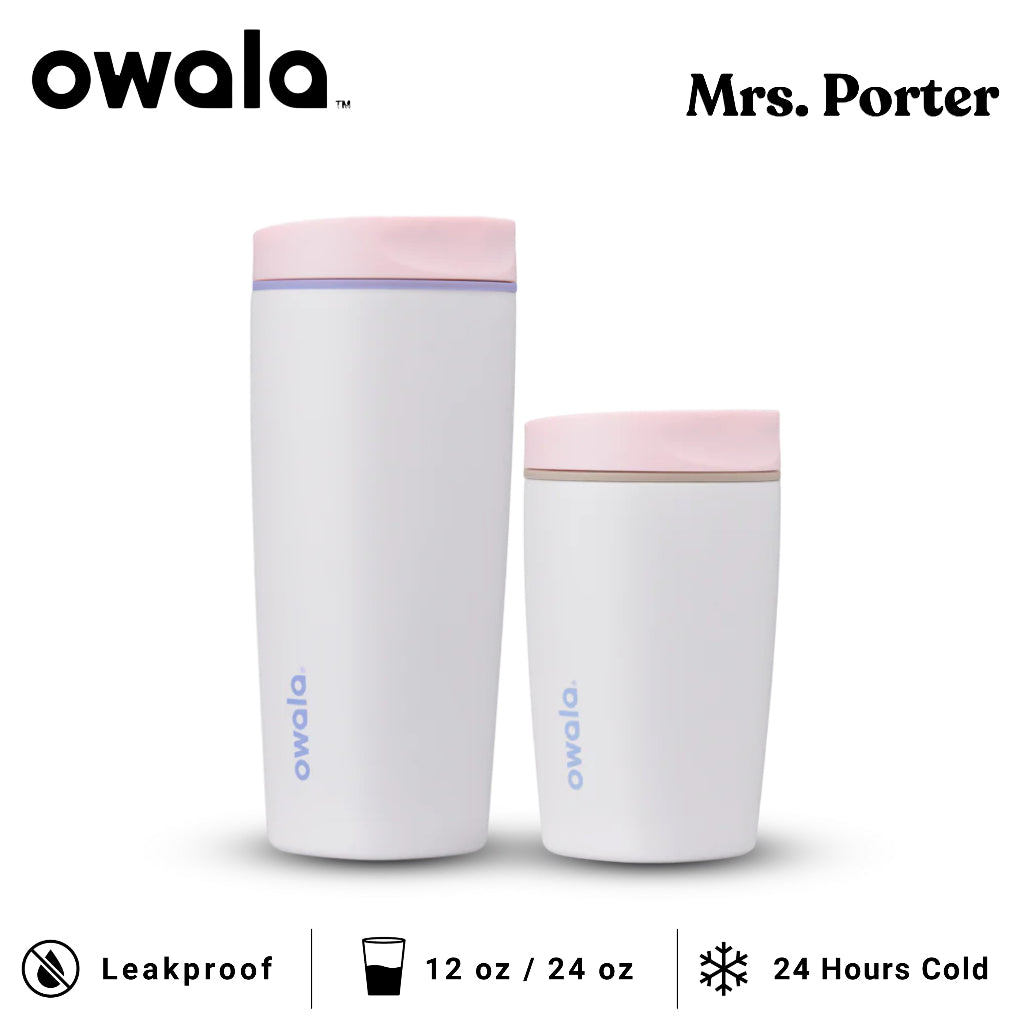 Owala SmoothSip Slider 12oz 20oz Insulated Stainless Steel Tumbler - Mrs. Porter