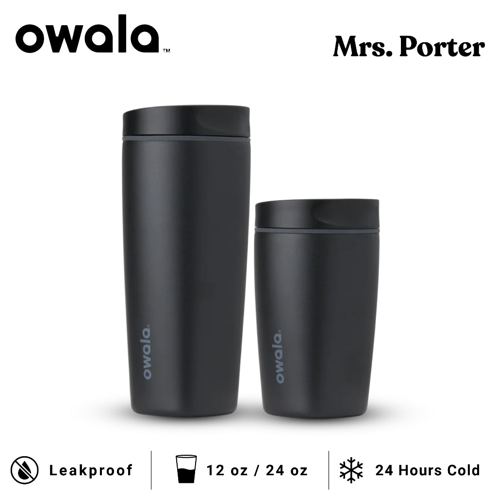 Owala SmoothSip Slider 12oz 20oz Insulated Stainless Steel Tumbler - Mrs. Porter