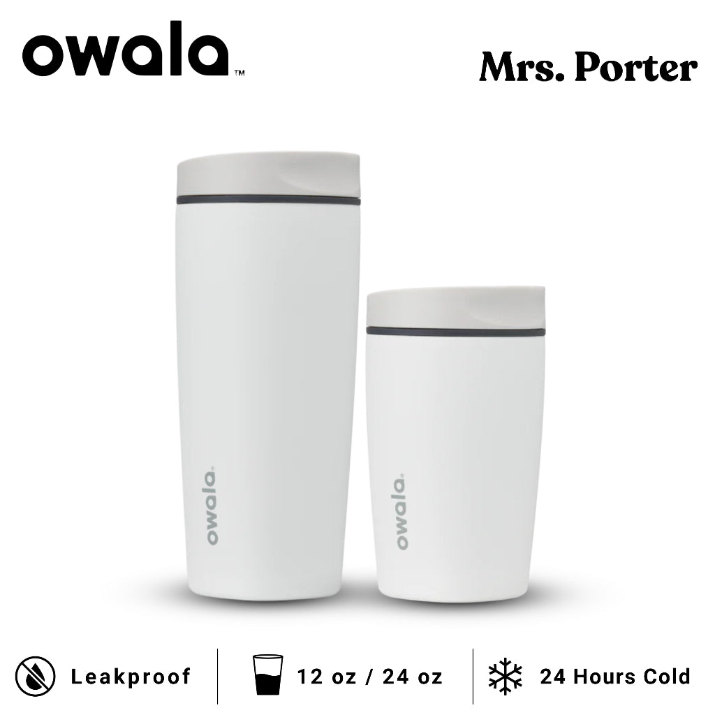 Owala SmoothSip Slider 12oz 20oz Insulated Stainless Steel Tumbler - Mrs. Porter