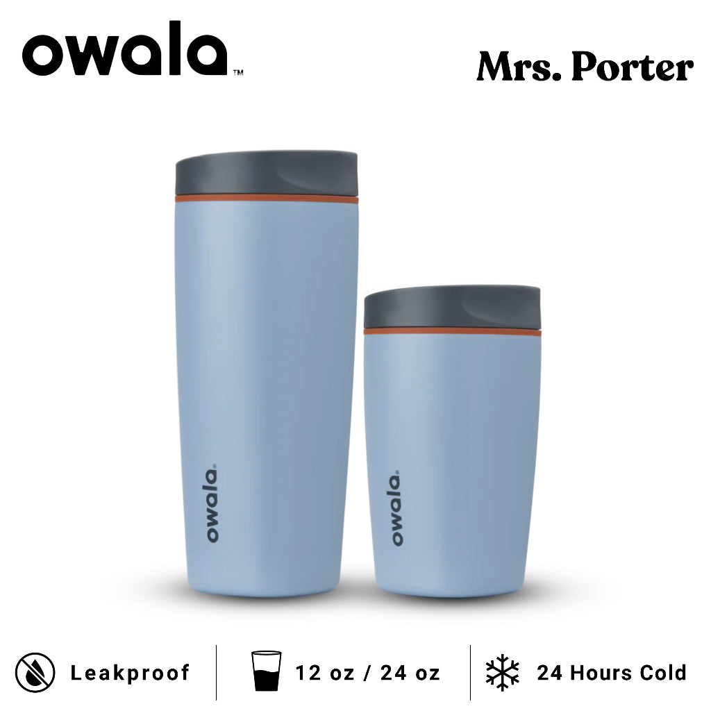 Owala SmoothSip Slider 12oz 20oz Insulated Stainless Steel Tumbler - Mrs. Porter