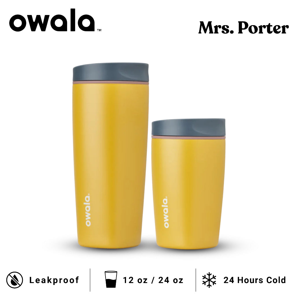 Owala SmoothSip Slider 12oz 20oz Insulated Stainless Steel Tumbler - Mrs. Porter