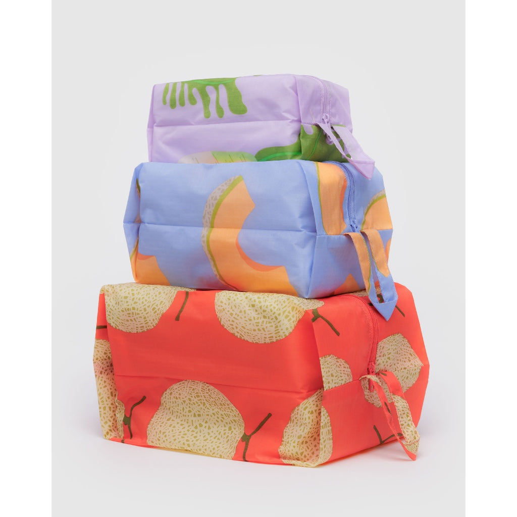 BAGGU - 3D ZIP SET - NYLON POUCH