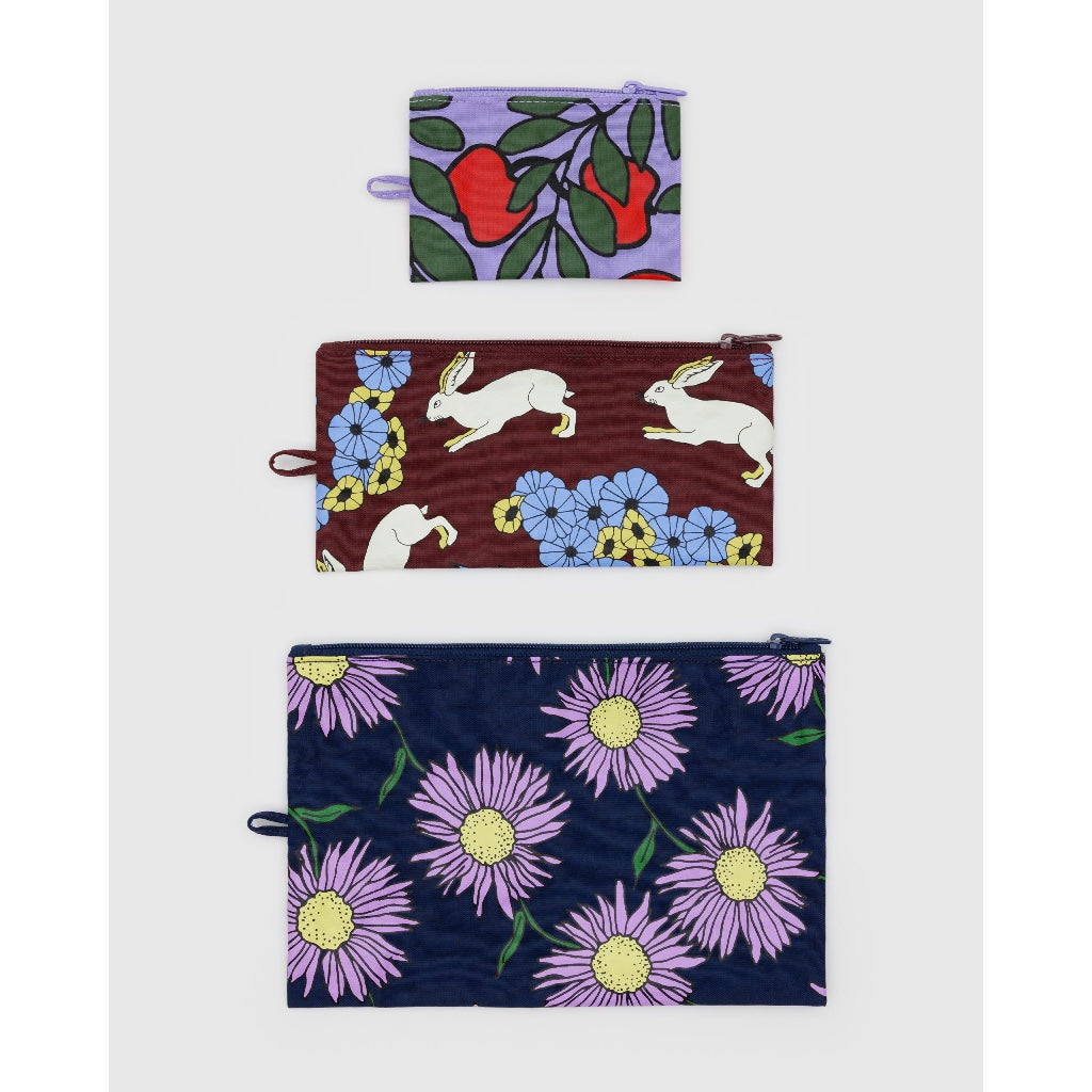 BAGGU - FLAT POUCH SET - NYLON POUCH