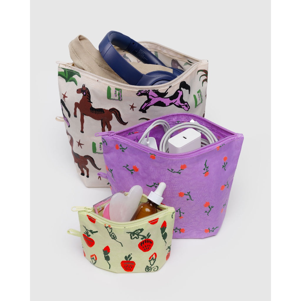 BAGGU - GO POUCH SET - RECYCLED NYLON