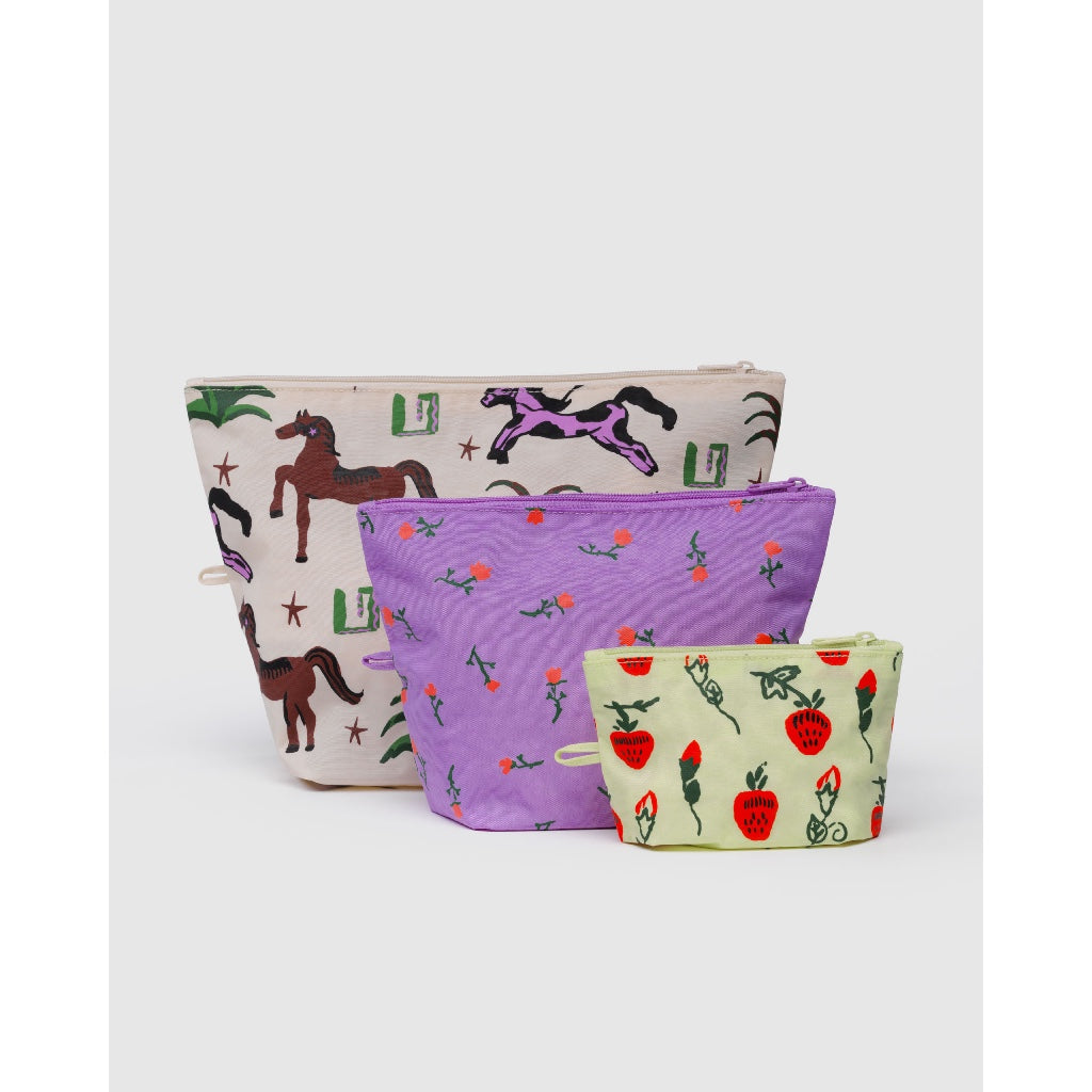 BAGGU - GO POUCH SET - RECYCLED NYLON