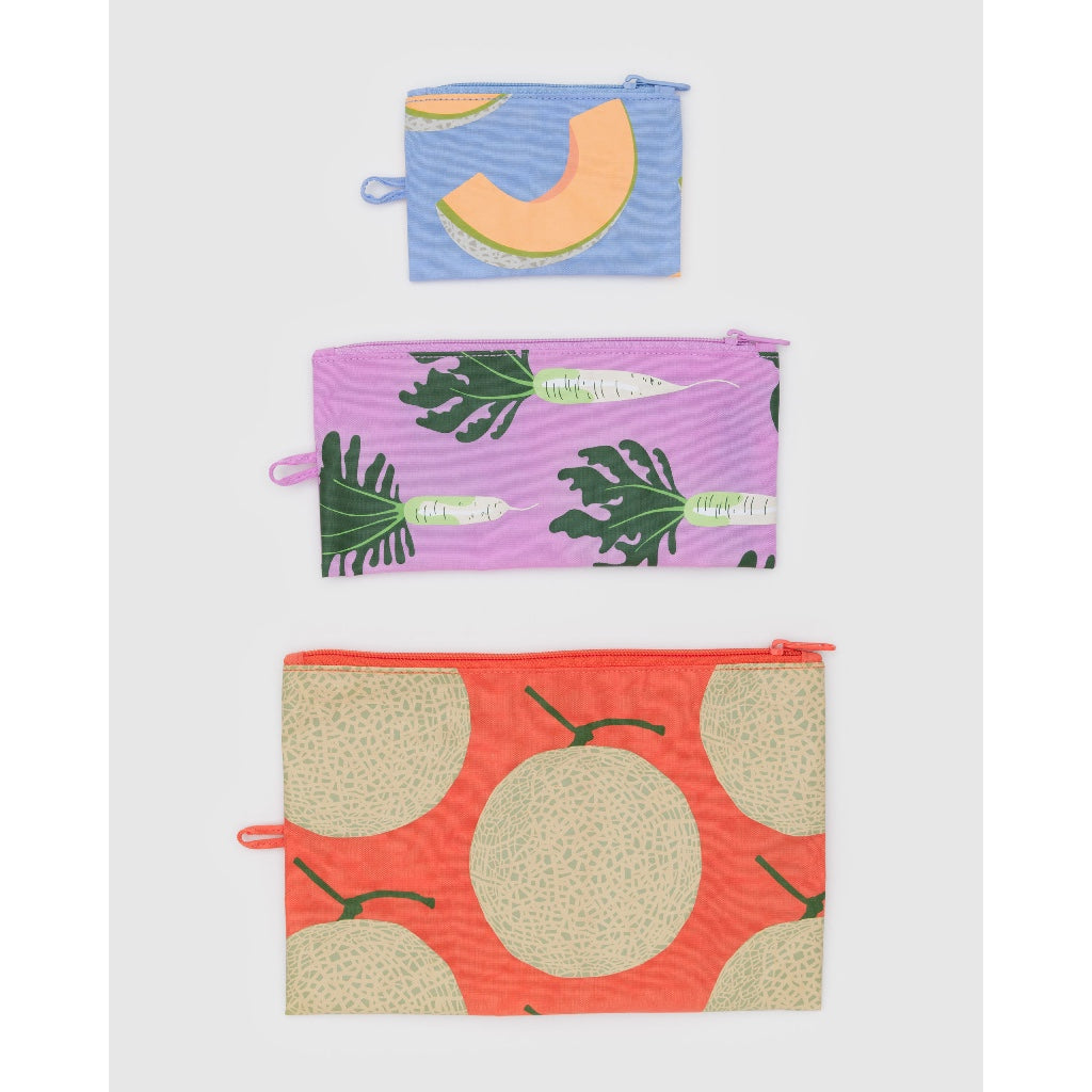 BAGGU - FLAT POUCH SET - NYLON POUCH