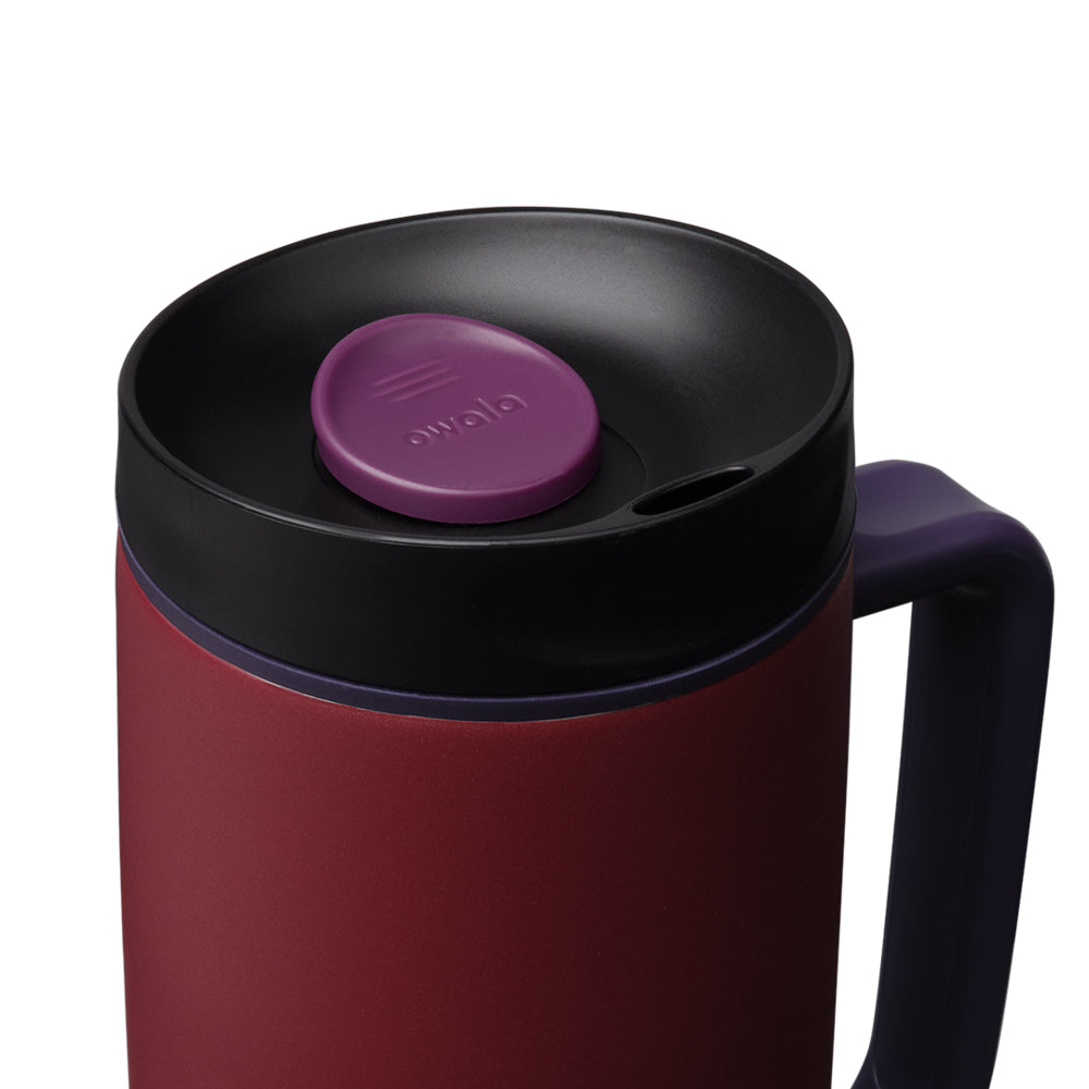 Owala SmoothSip Slider with Handle 12oz 24oz Insulated Stainless Steel Tumbler