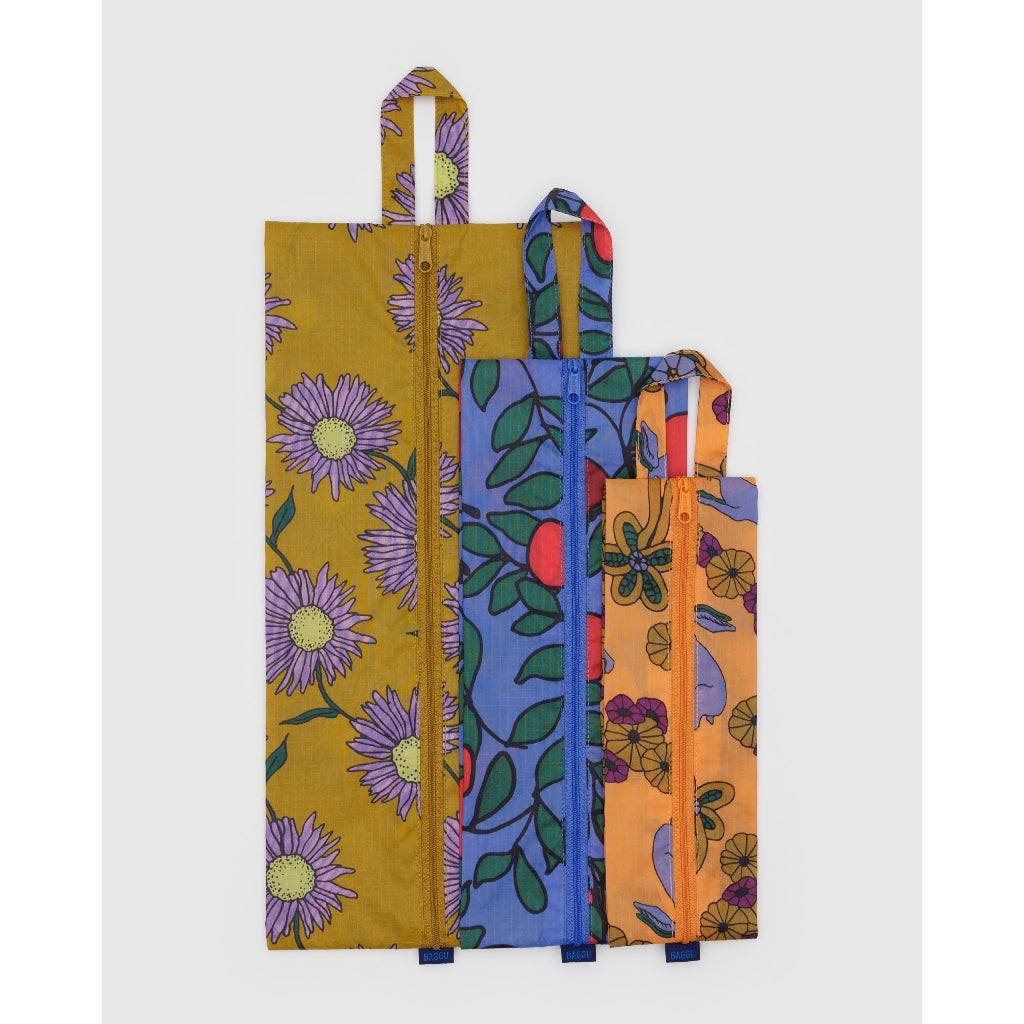 BAGGU - 3D ZIP SET - NYLON POUCH