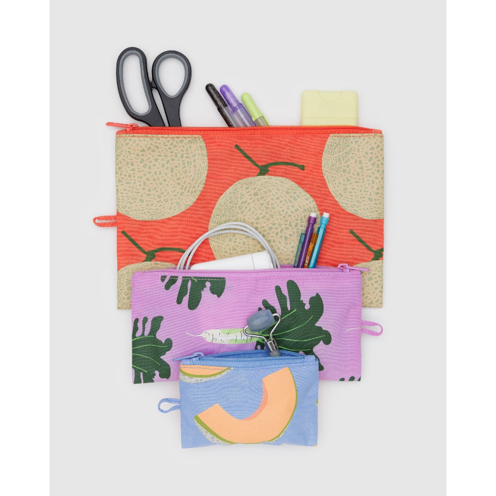 BAGGU - FLAT POUCH SET - NYLON POUCH