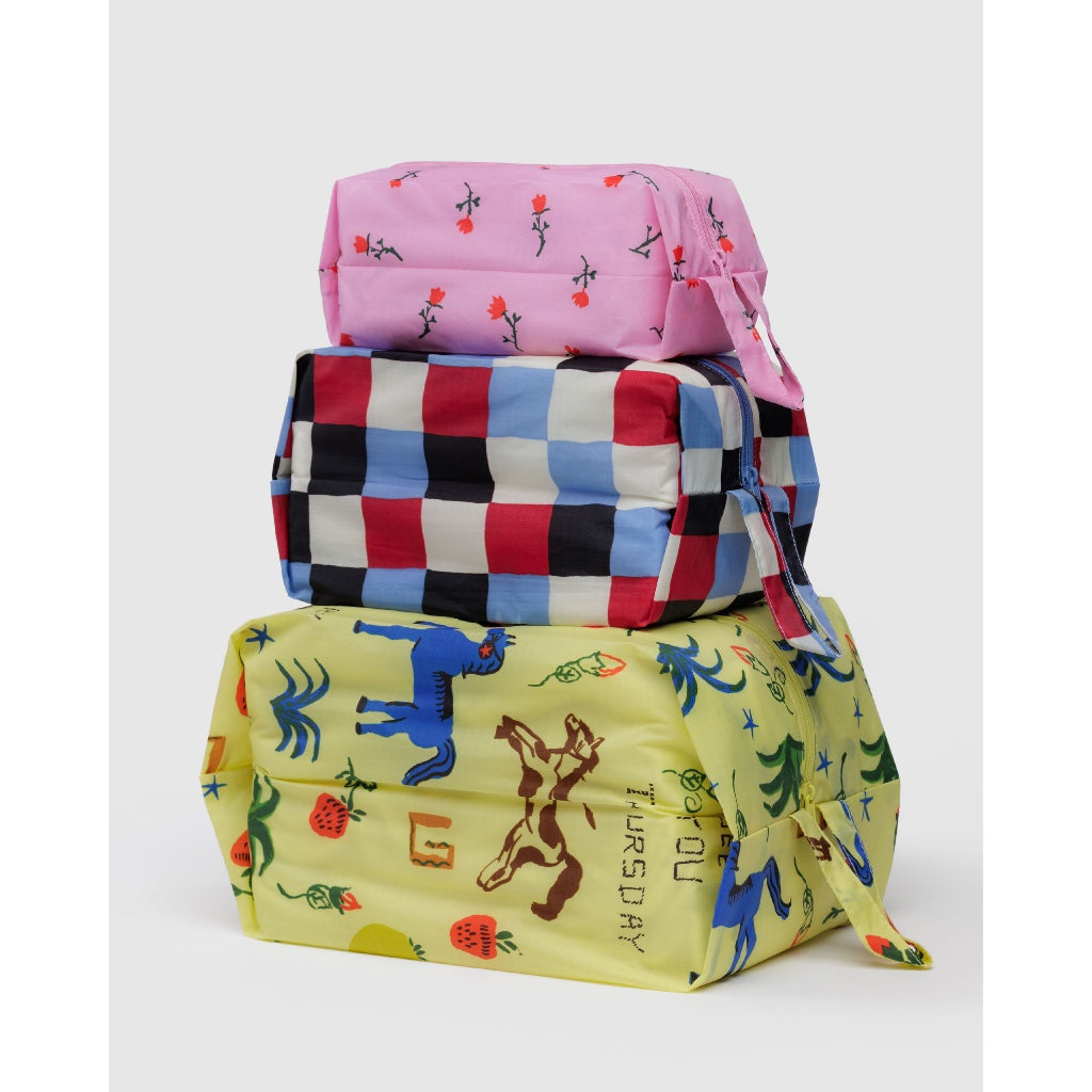 BAGGU - 3D ZIP SET - NYLON POUCH