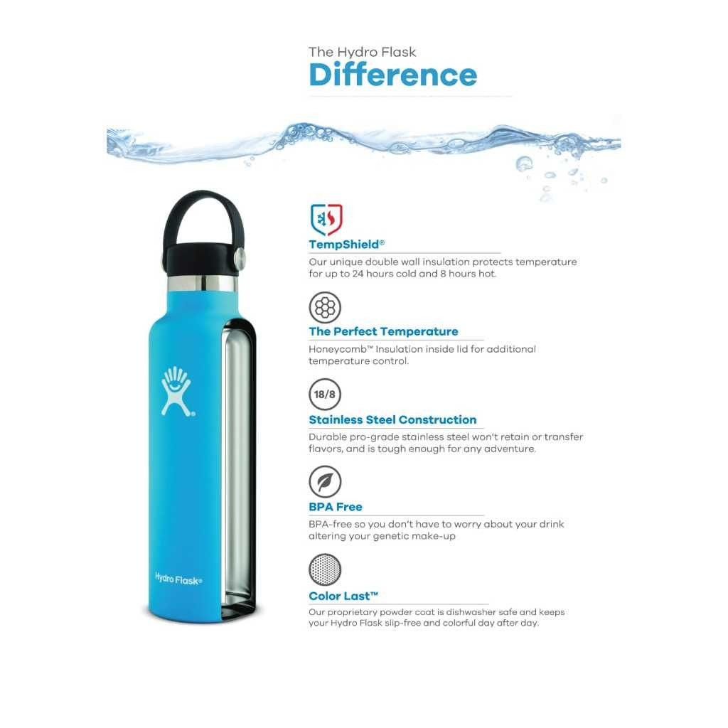 Hydro Flask Tumbler 24oz (710ml) Wide Mouth with Flex Chug Cap - Mrs. Porter