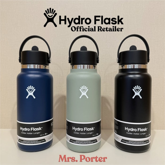 Hydro Flask Tumbler 32oz (946mL) Wide Mouth with Flex Straw Cap