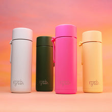 frank green Ceramic Reusable Bottle with Flip Straw Lid & Strap (20oz/595ml)