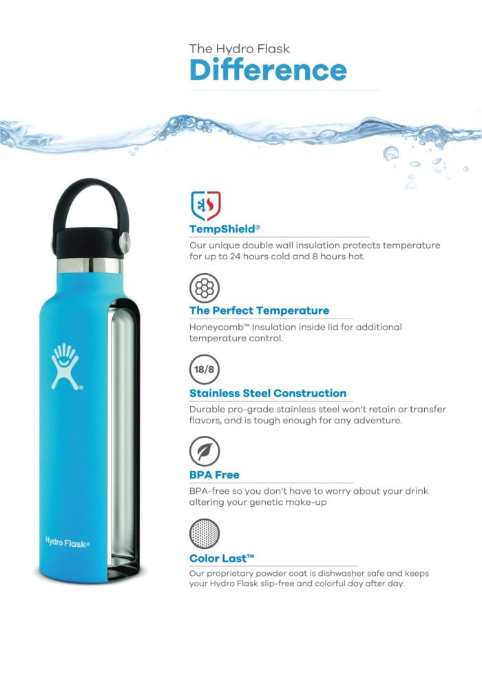 Hydro Flask 32oz (946ml) Wide Mouth Travel Bottle with Flex Straw Cap