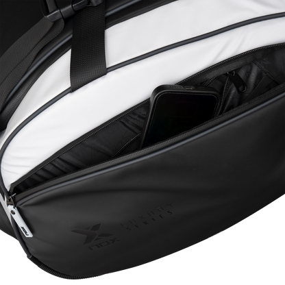 NOX LUXURY MASTER SERIES BLACK/WHITE RACKET BAG PADEL BAG