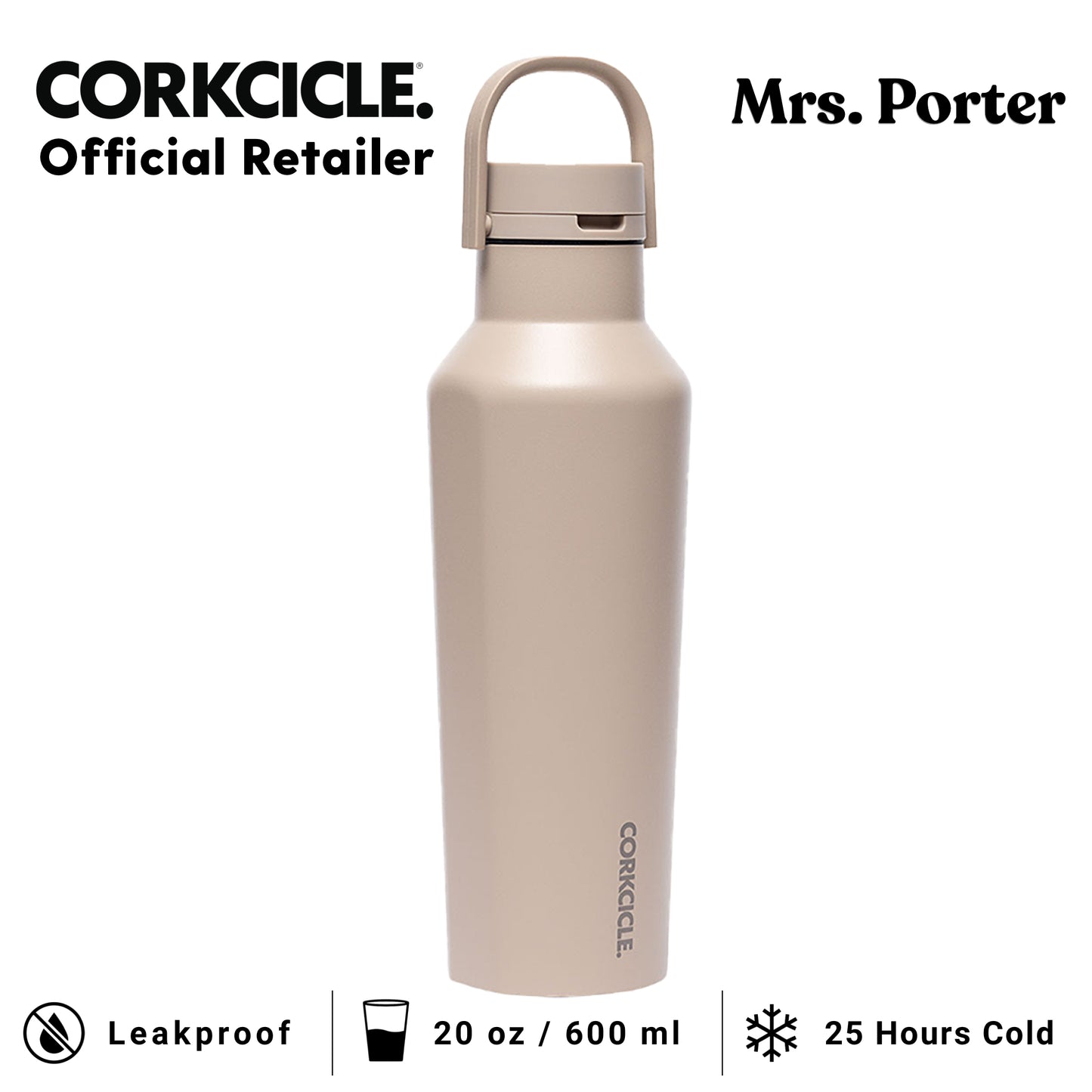 CORKCICLE Sport Canteen 20oz Water Bottle