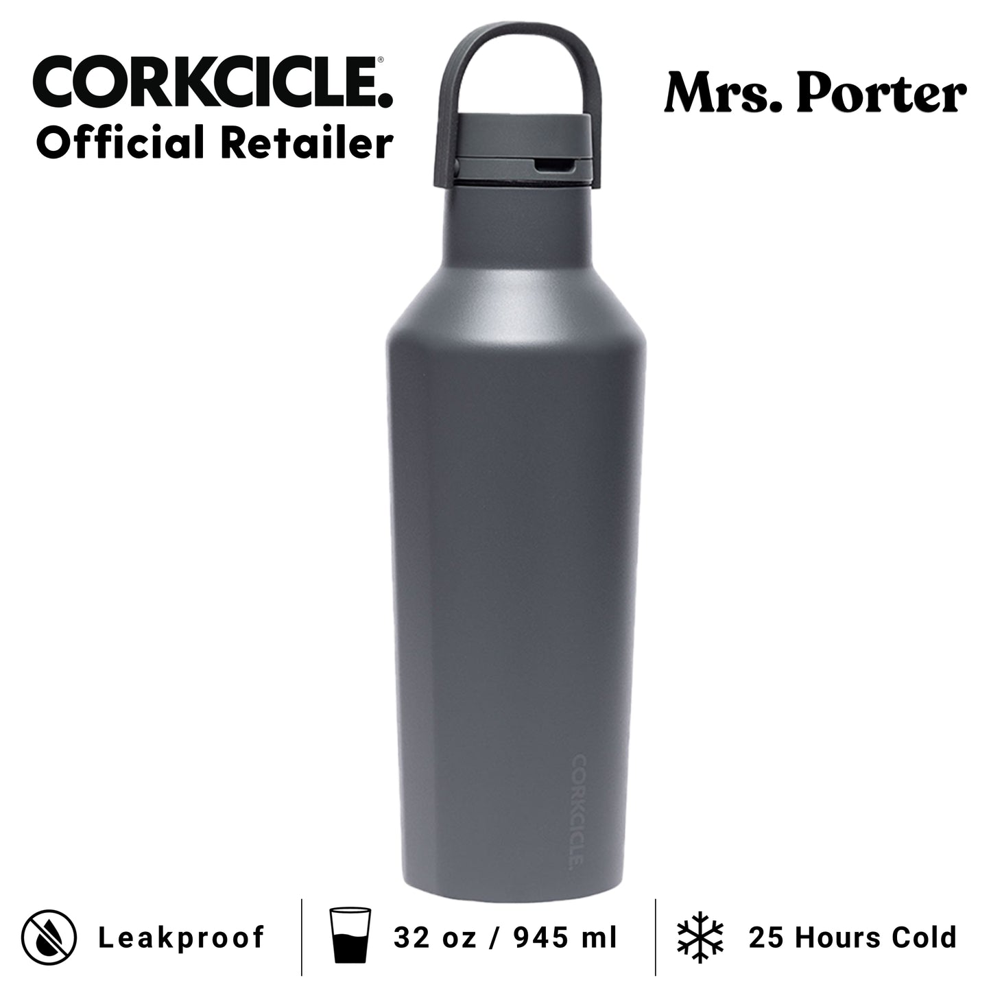 CORKCICLE Sport Canteen 32oz Water Bottle